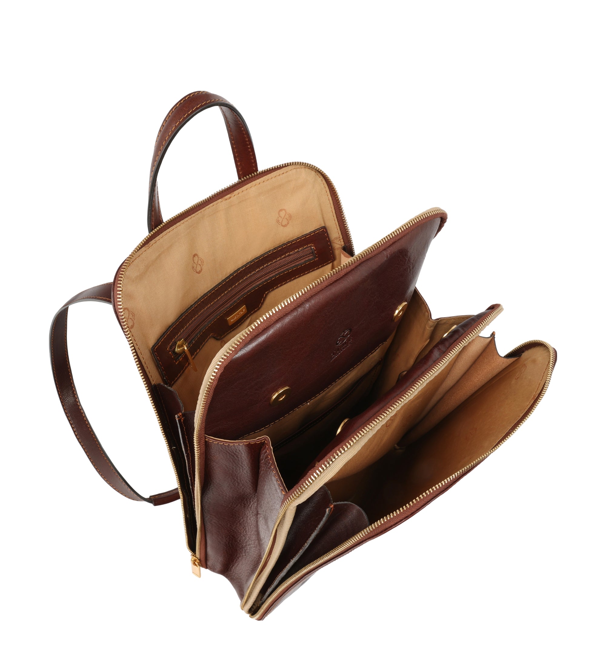 Zaino donna in pelle convertibile in borsa a spalla - Clarissa