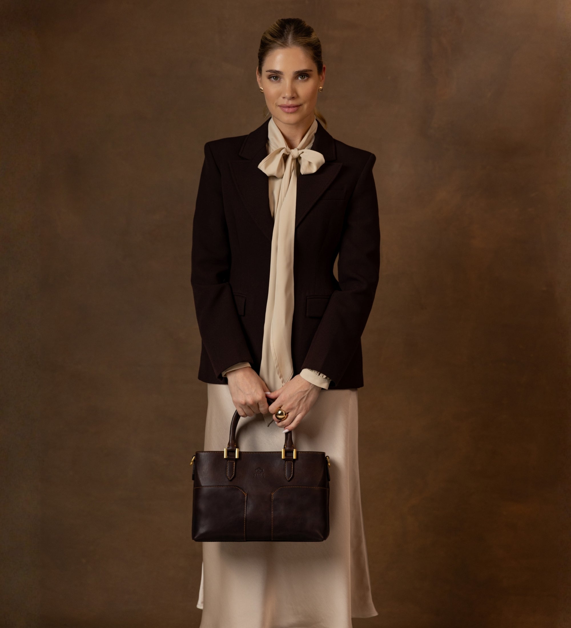 Borsa in pelle da donna a mano e a spalla - Camilla