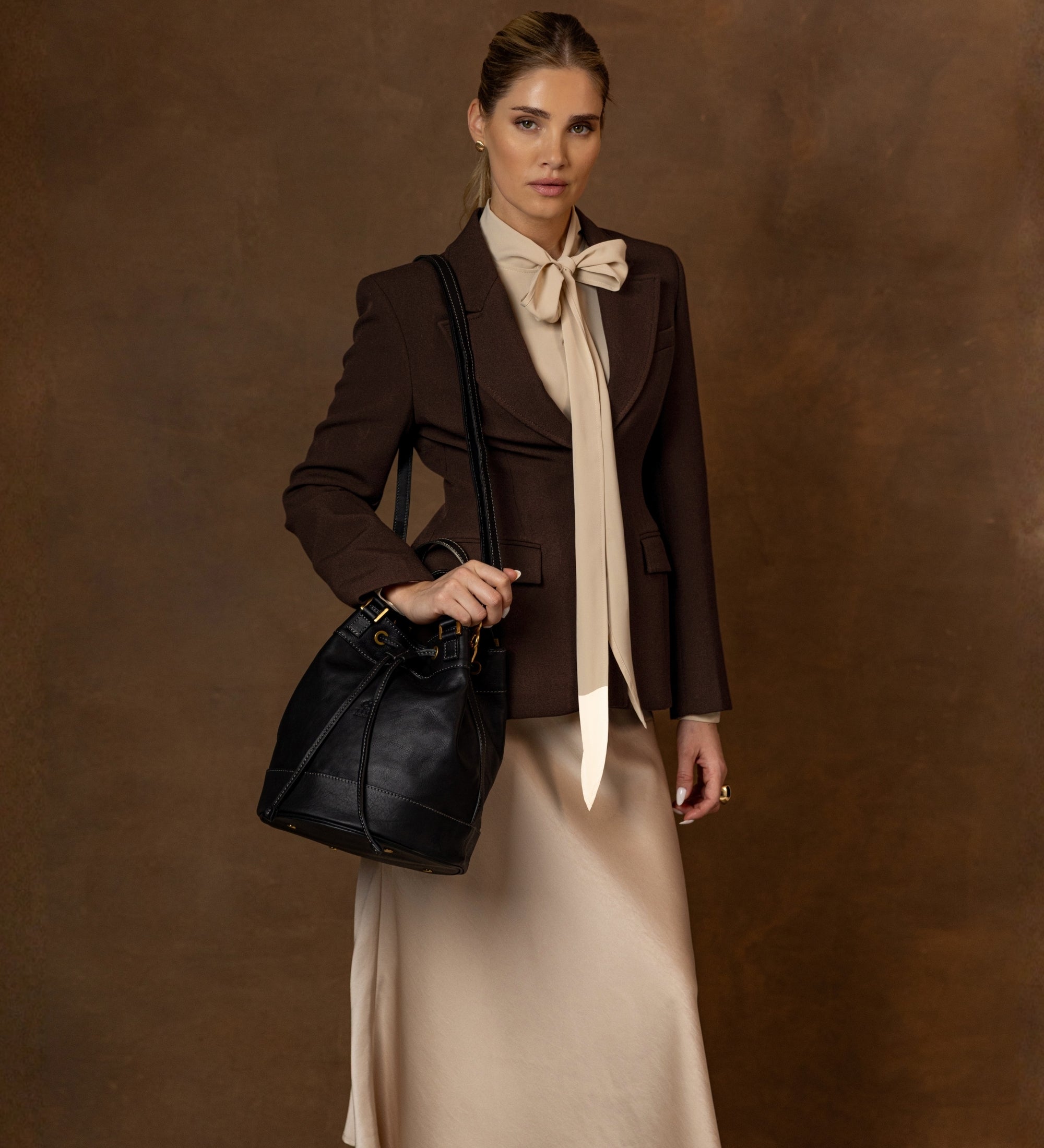 Borsa a secchiello in pelle donna - Light In August