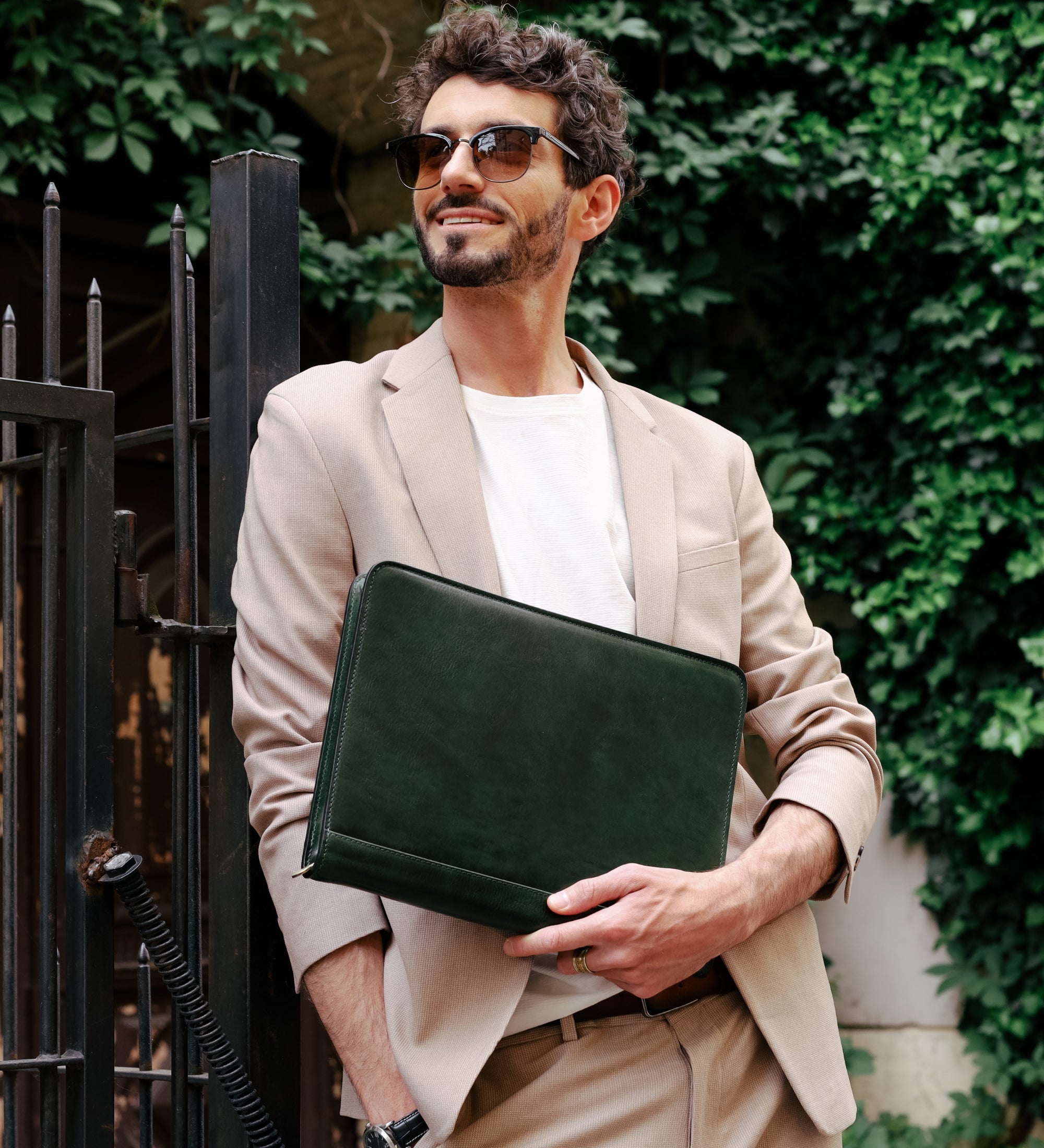 Portadocumenti organizer A4 in pelle - Candide