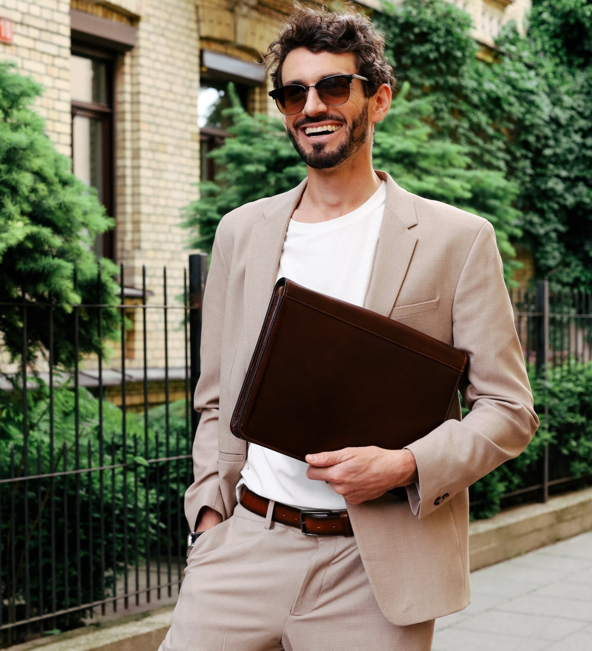 Portadocumenti organizer A4 in pelle - Candide