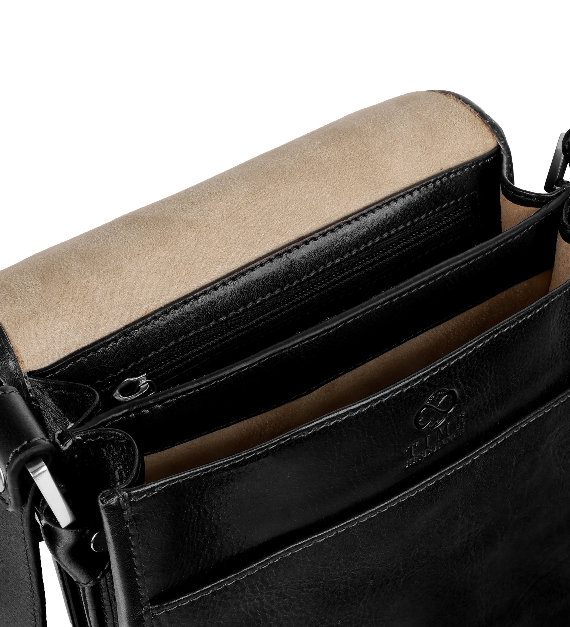 Borsa messenger piccola in pelle - On The Road
