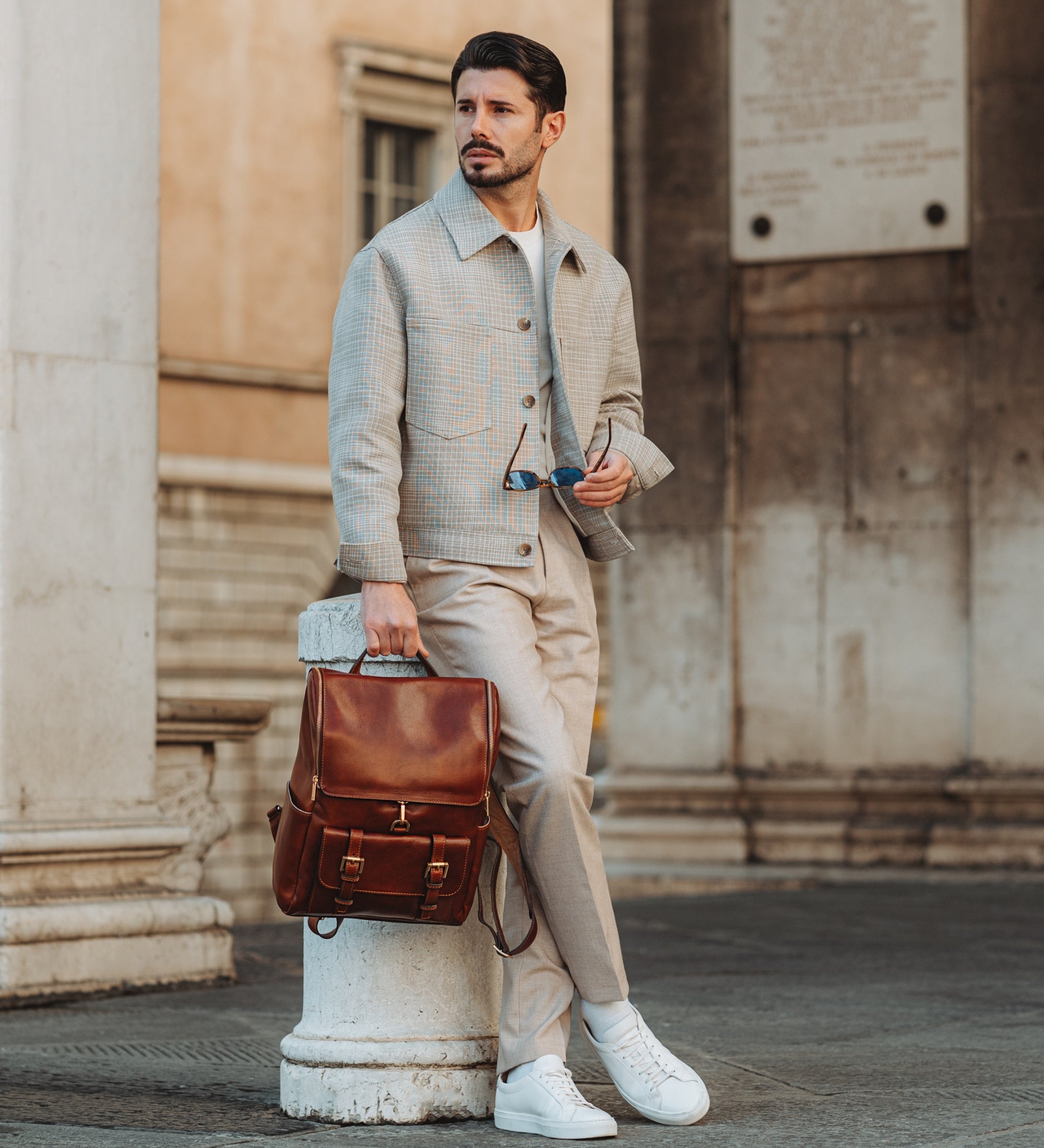 Zaino grande in pelle - The Odyssey