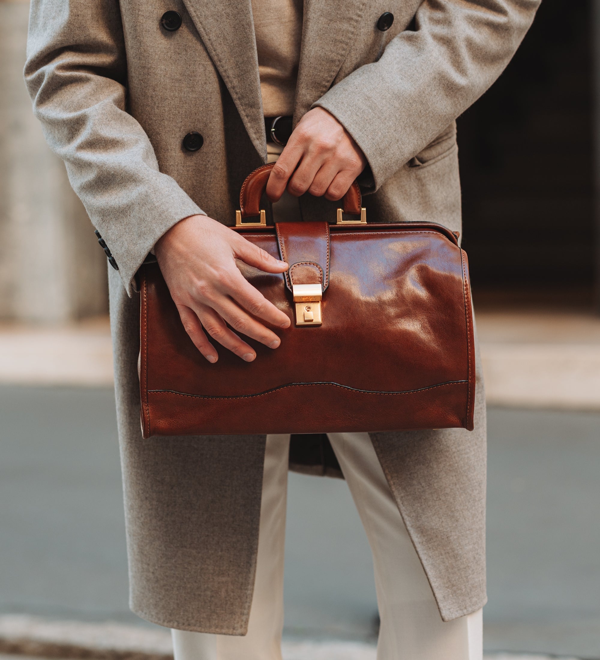 Borsa da medico piccola in pelle - David Copperfield