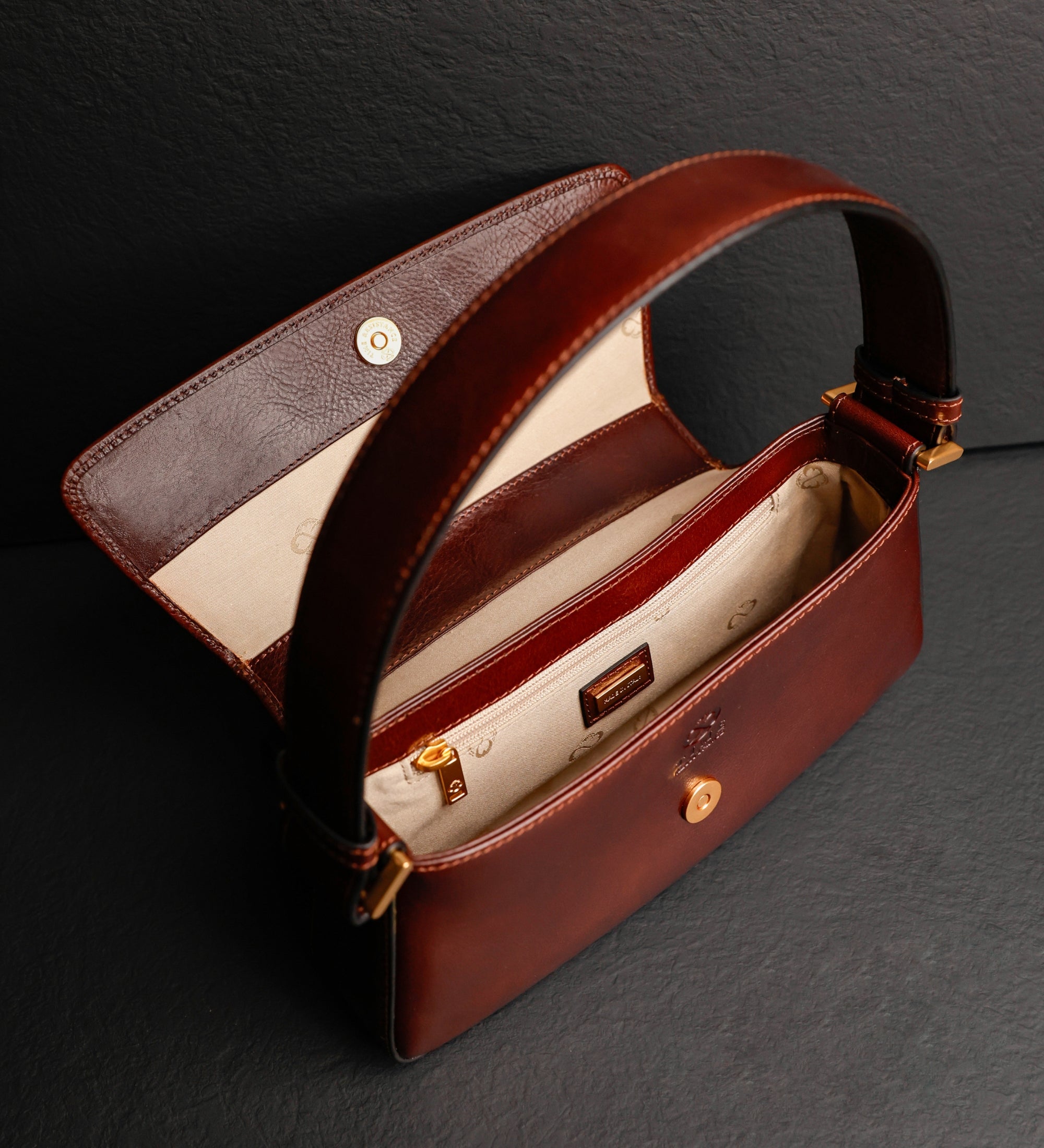 Borsa baguette in pelle donna - Bright Lights, Big City