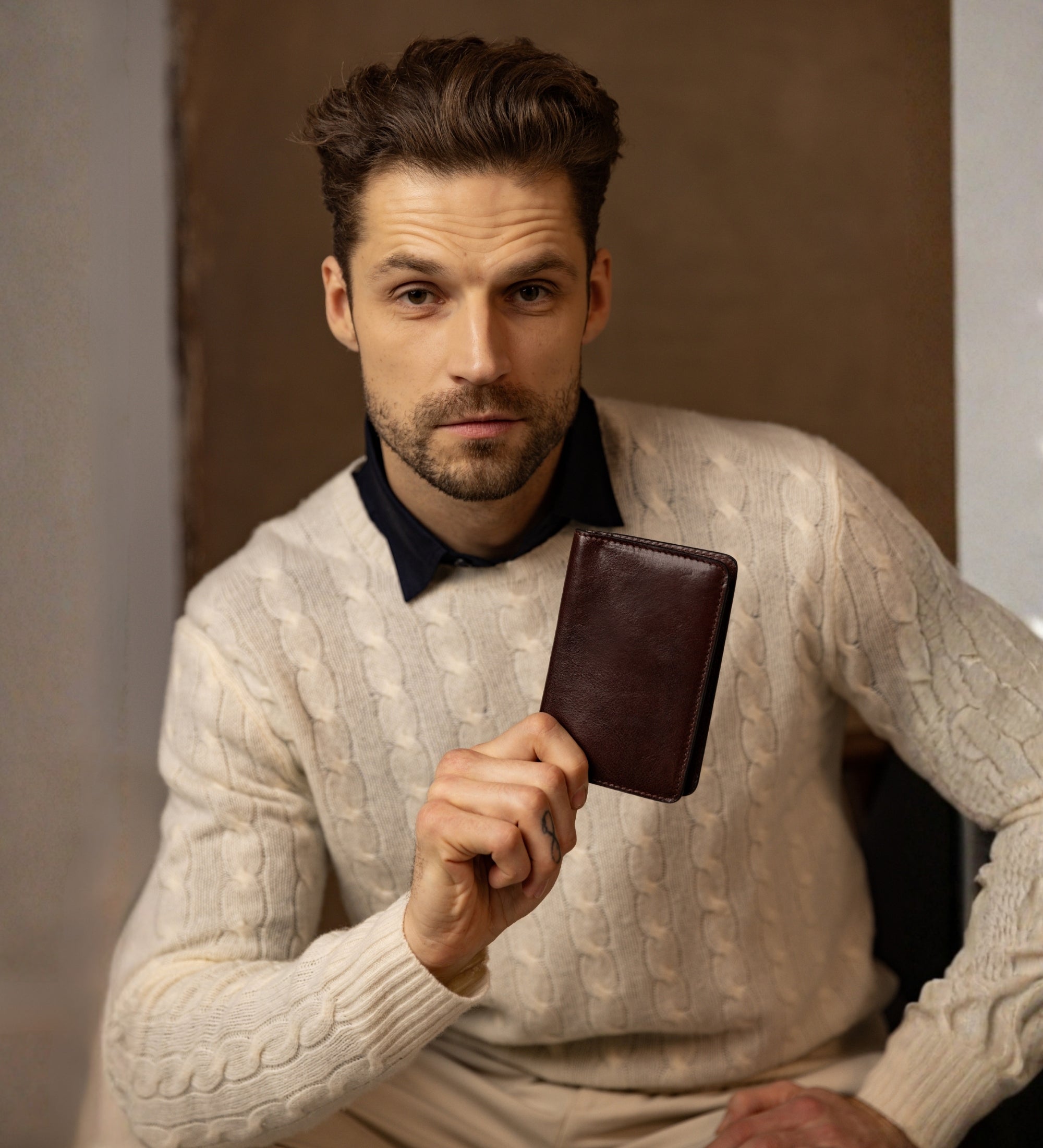 Porta passaporto piccolo in pelle - Gulliver's Travels