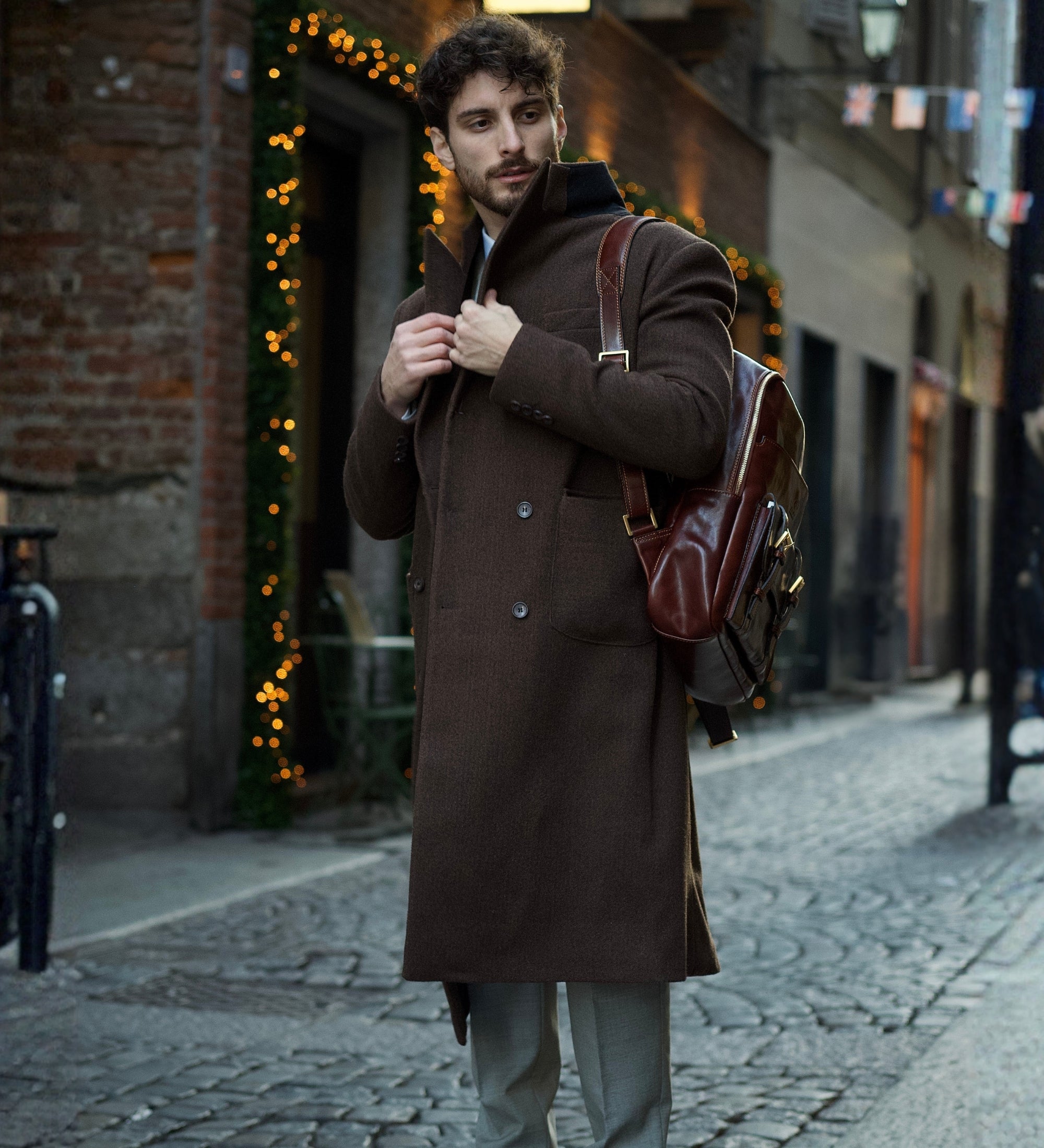 Zaino grande in pelle uomo - The Divine Comedy