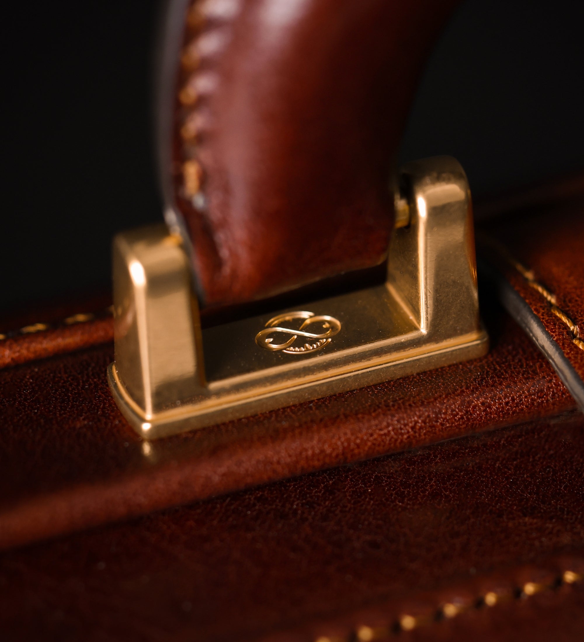 Cartella da lavoro grande in pelle - The Firm