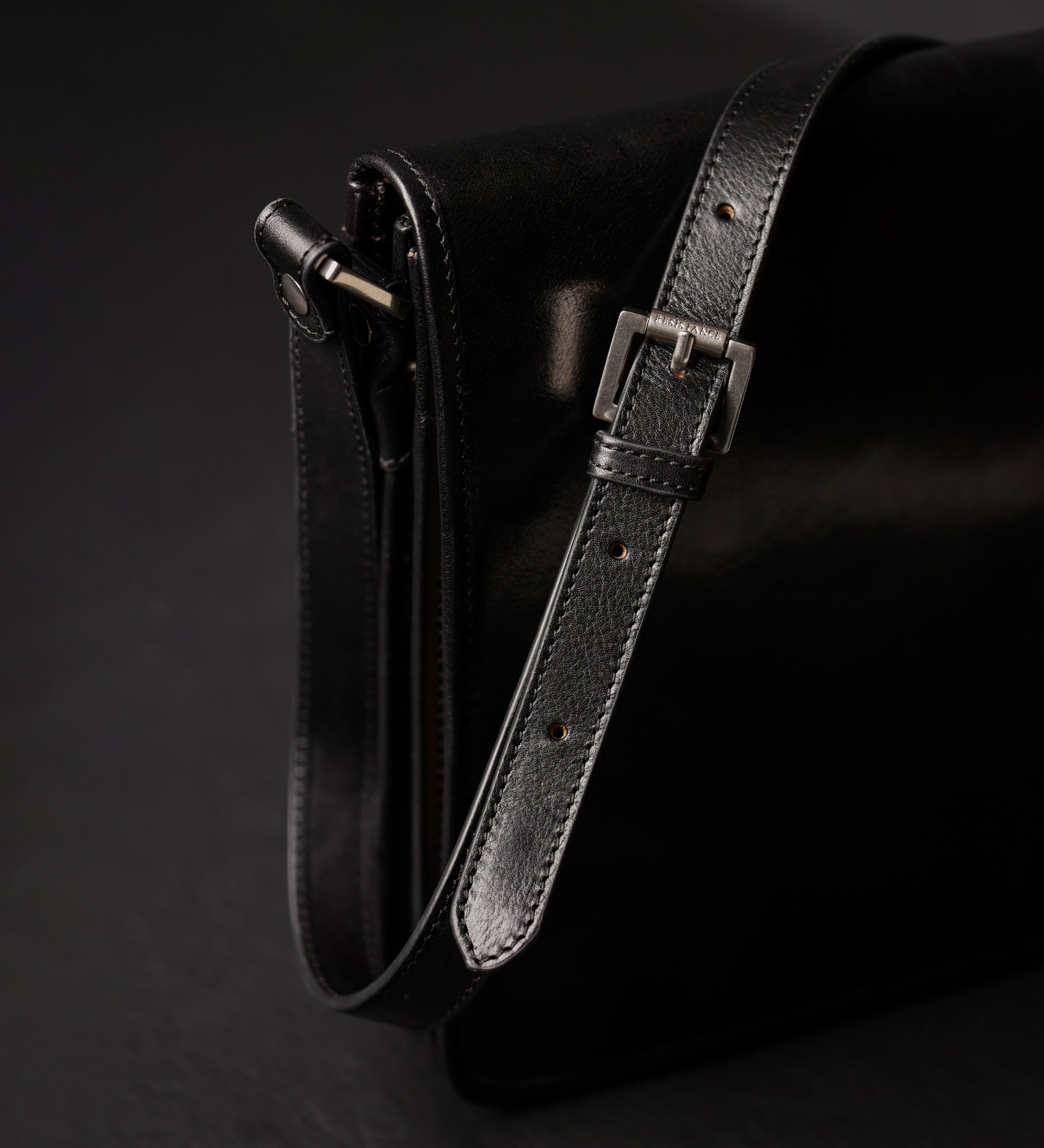 Borsa messenger piccola in pelle - On The Road