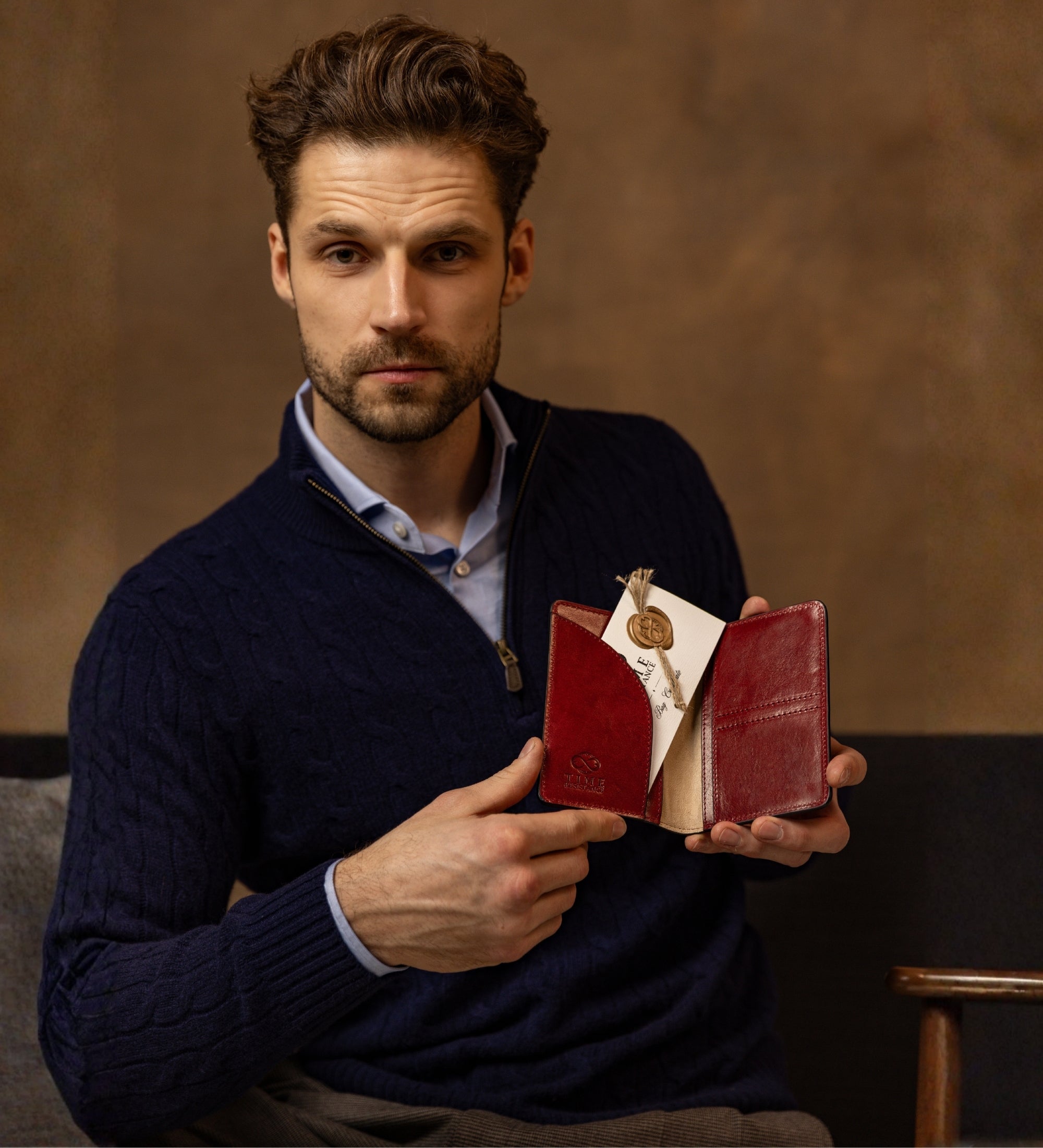 Porta passaporto piccolo in pelle - Gulliver's Travels