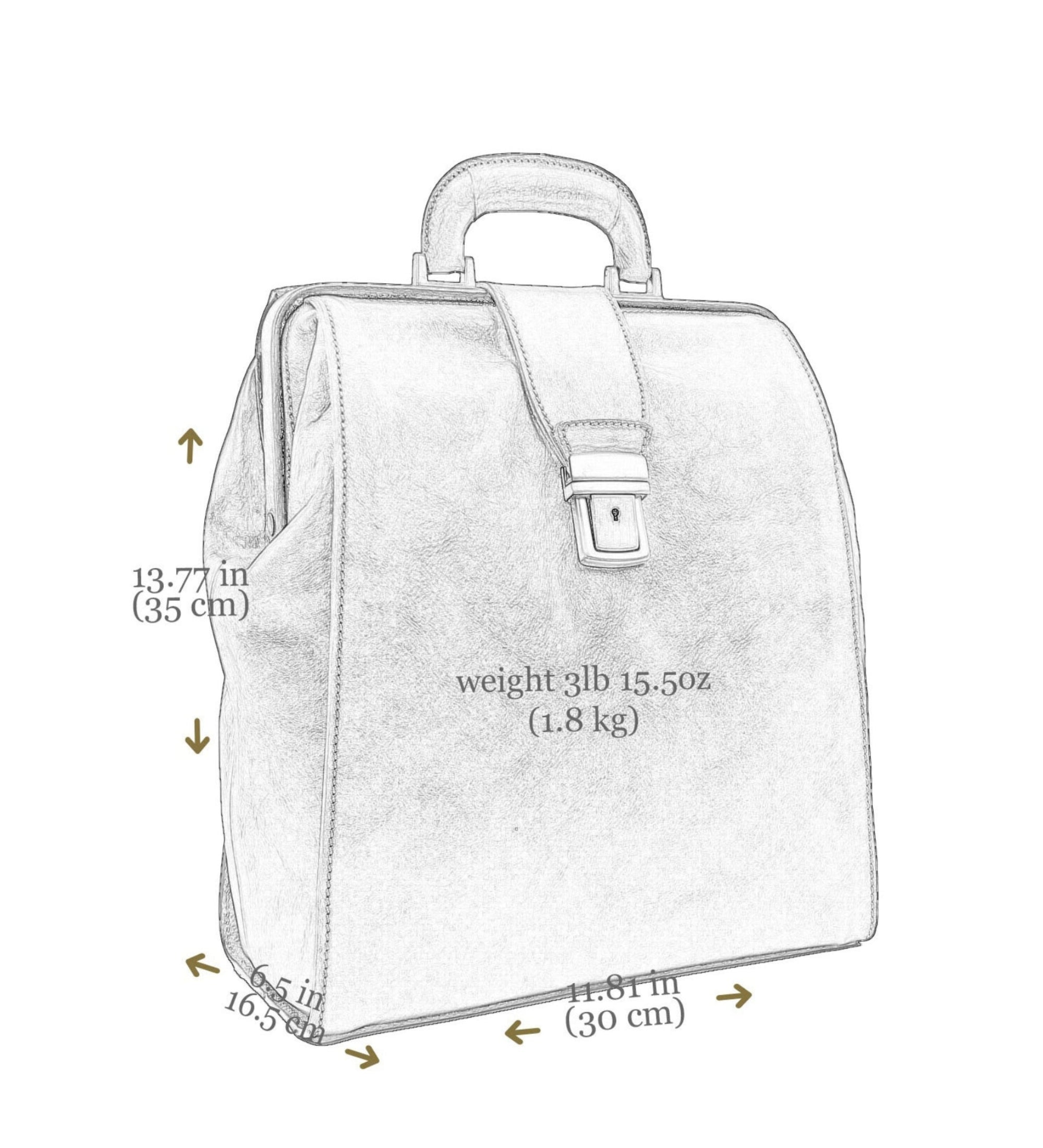 Zaino in pelle - A Brief Story of Time