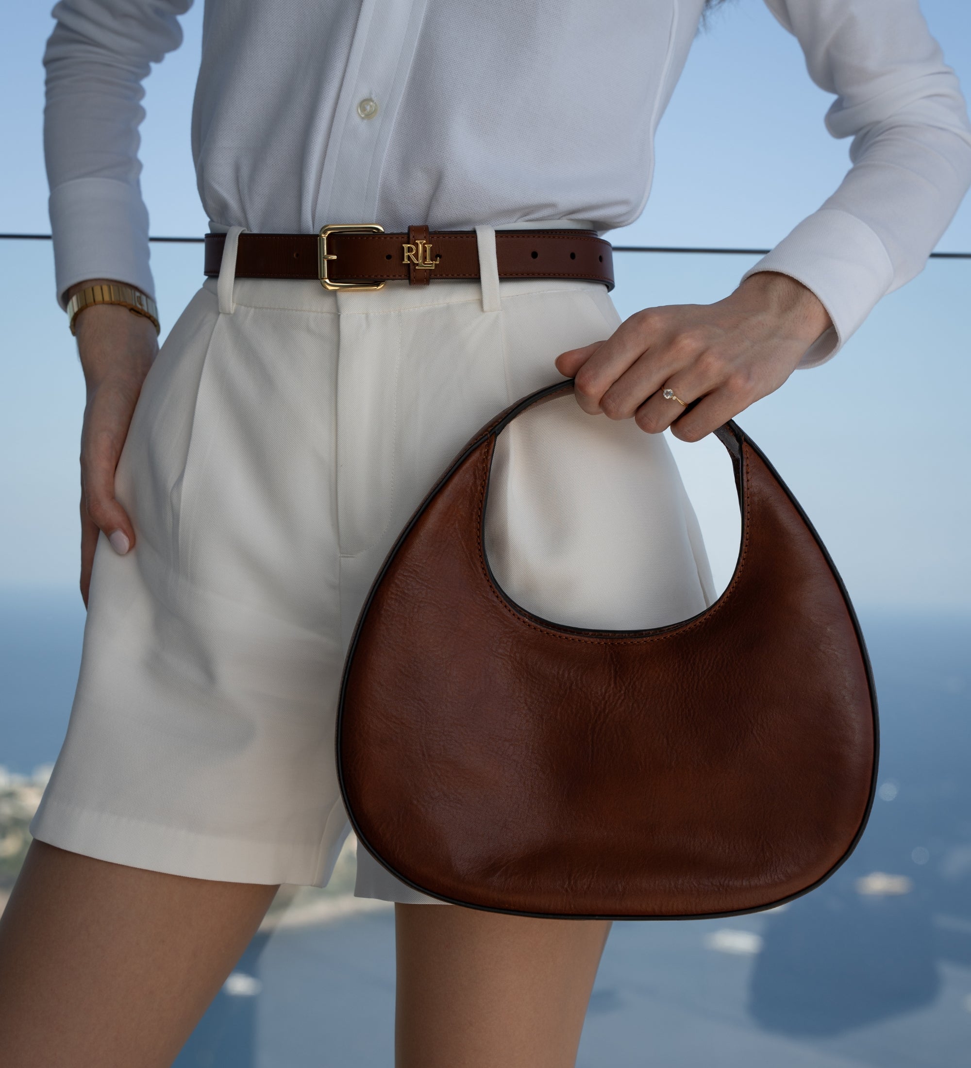 Borsa a mezzaluna in pelle donna – The Moonstone