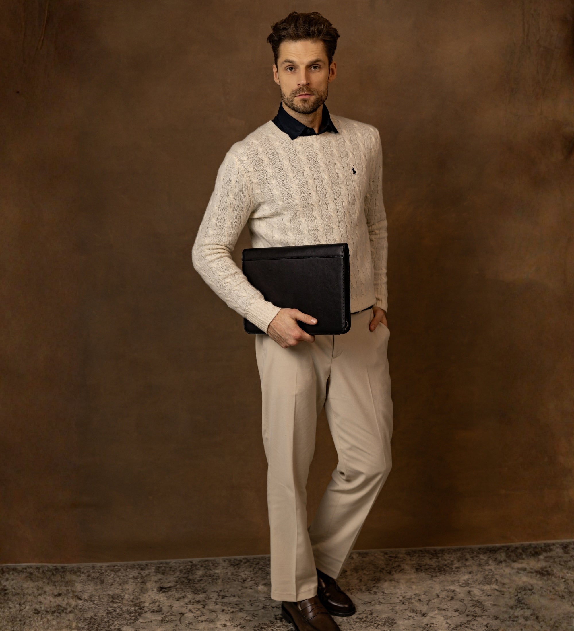 Portadocumenti organizer A4 in pelle - Candide