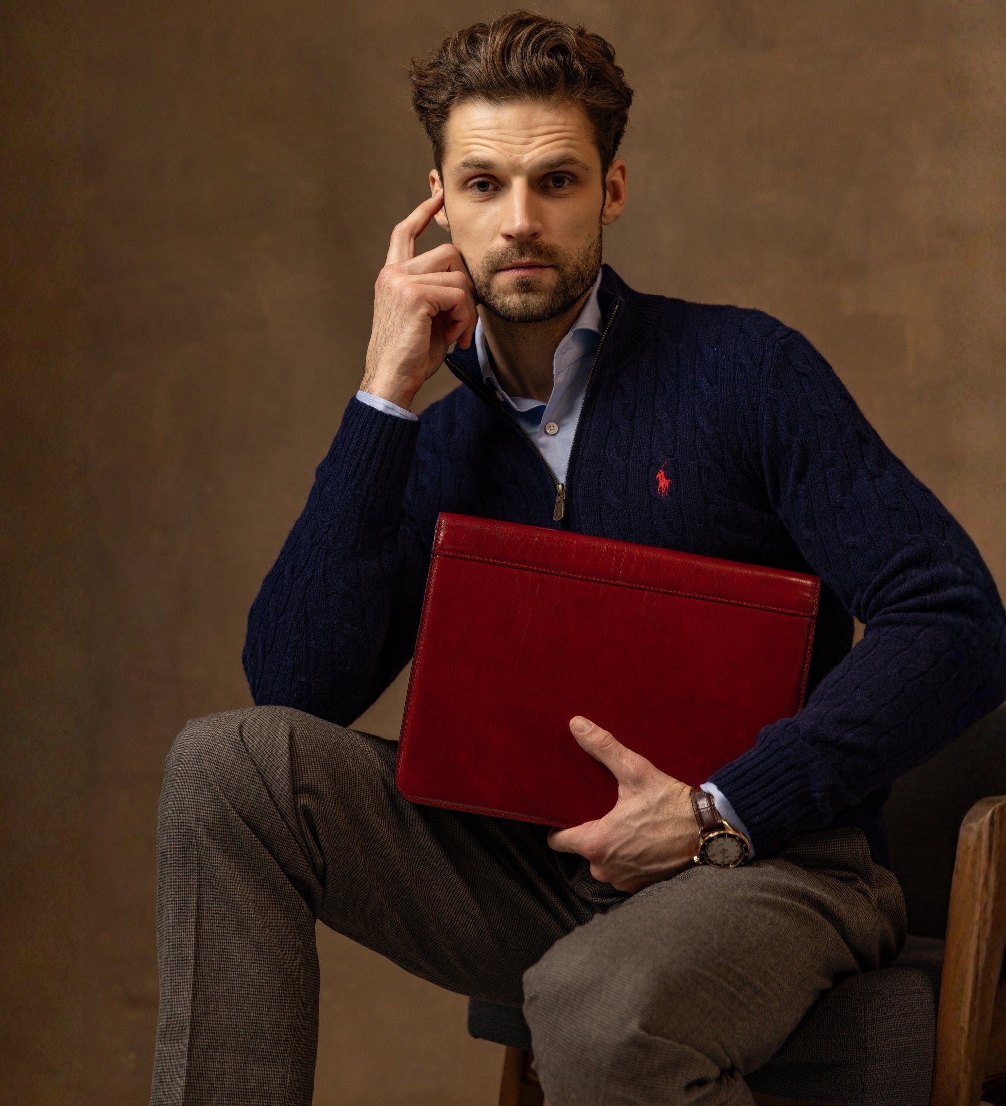 Portadocumenti organizer A4 in pelle - Candide