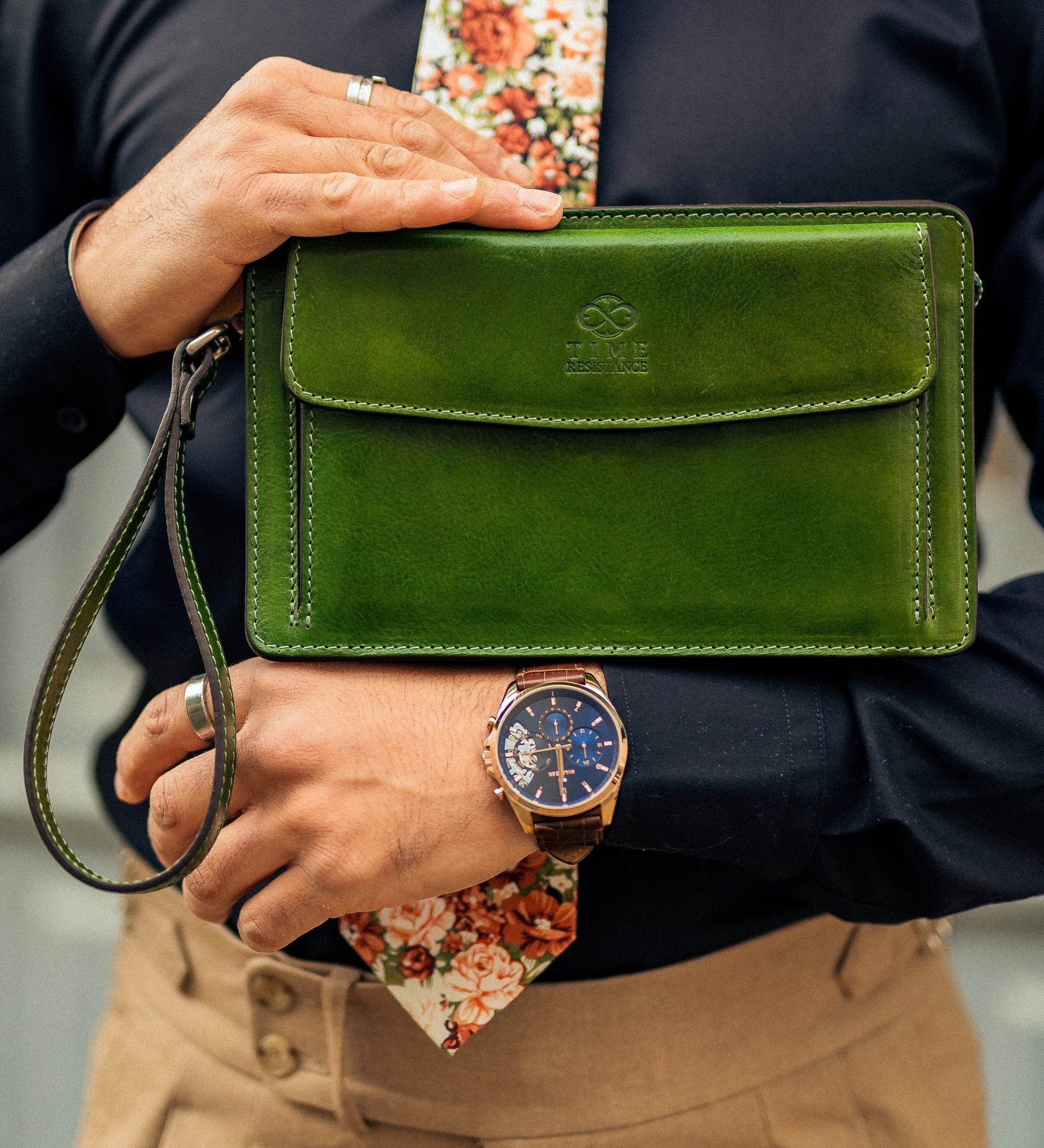 Pochette in pelle - Decameron