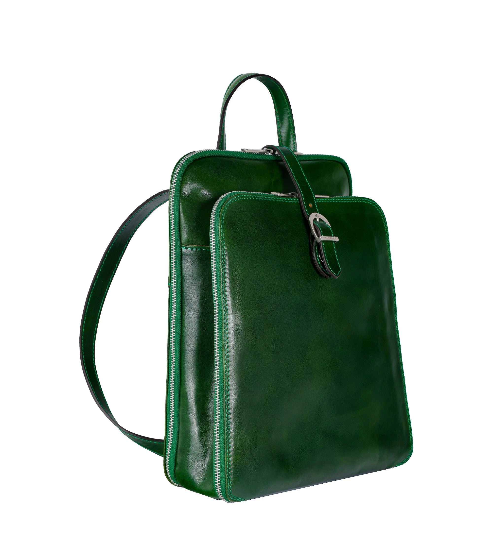 Zaino donna in pelle convertibile in borsa a spalla - Clarissa