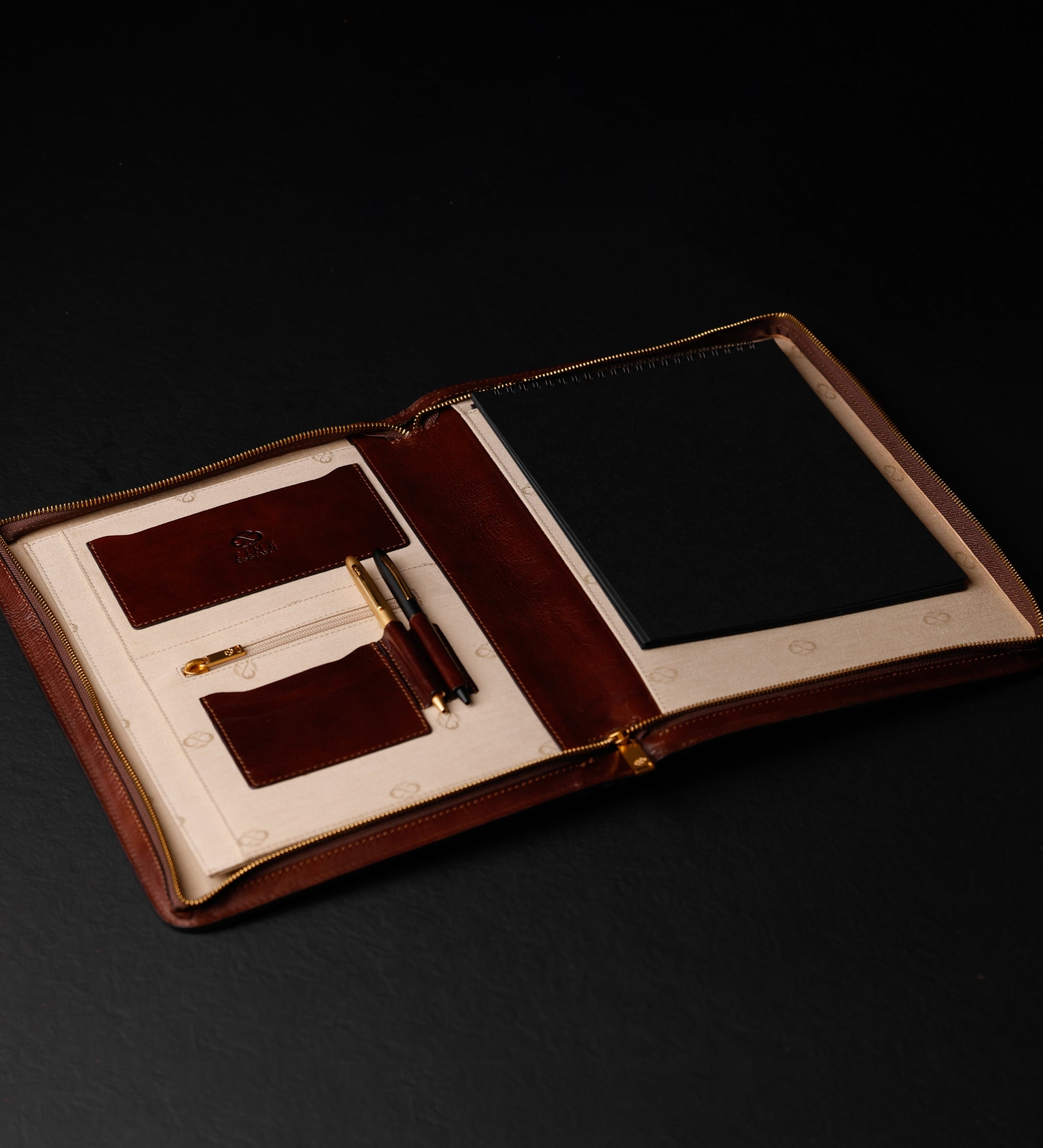 Portadocumenti organizer A4 in pelle - Candide