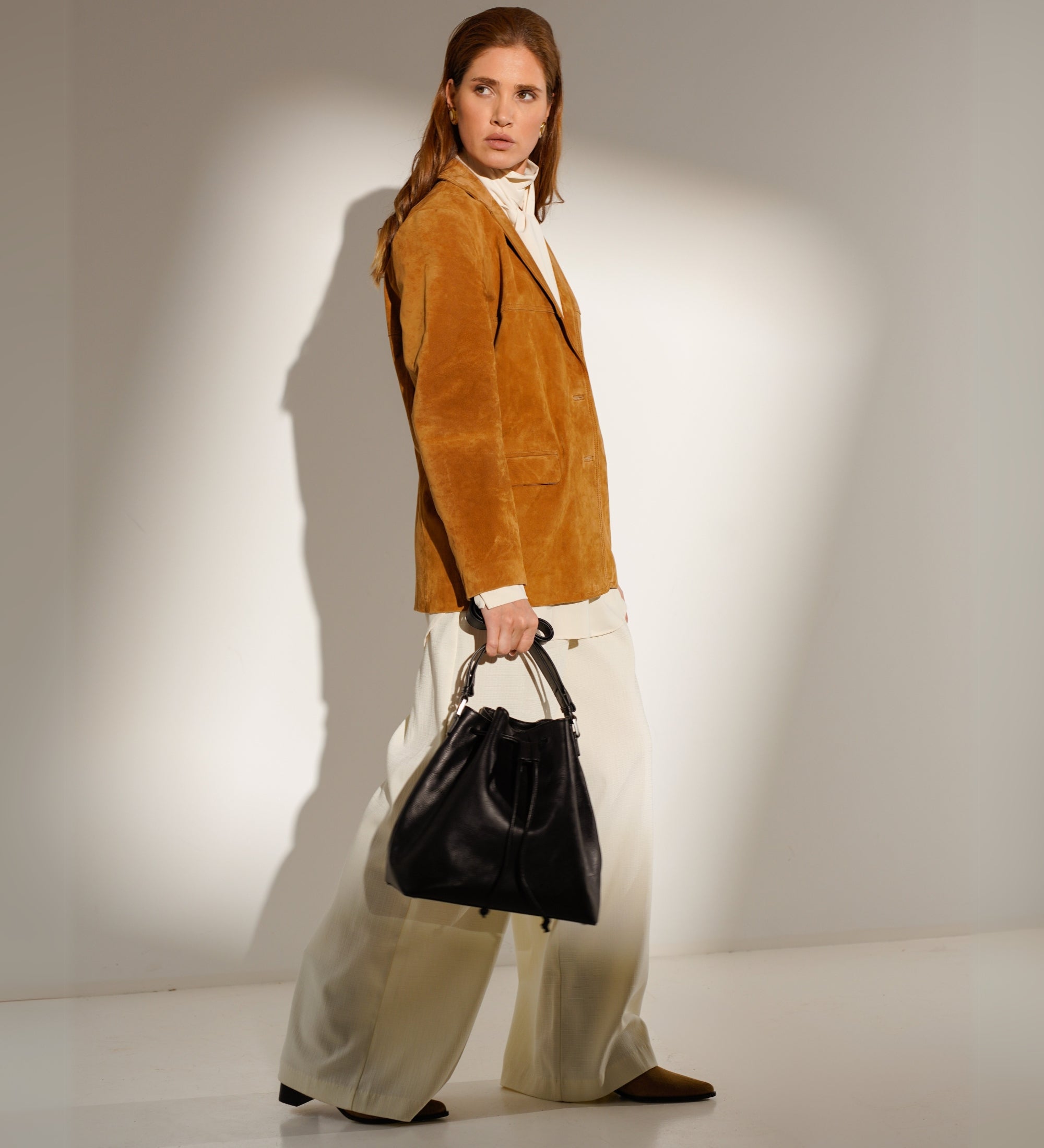 Borsa a secchiello in pelle donna - Sybil