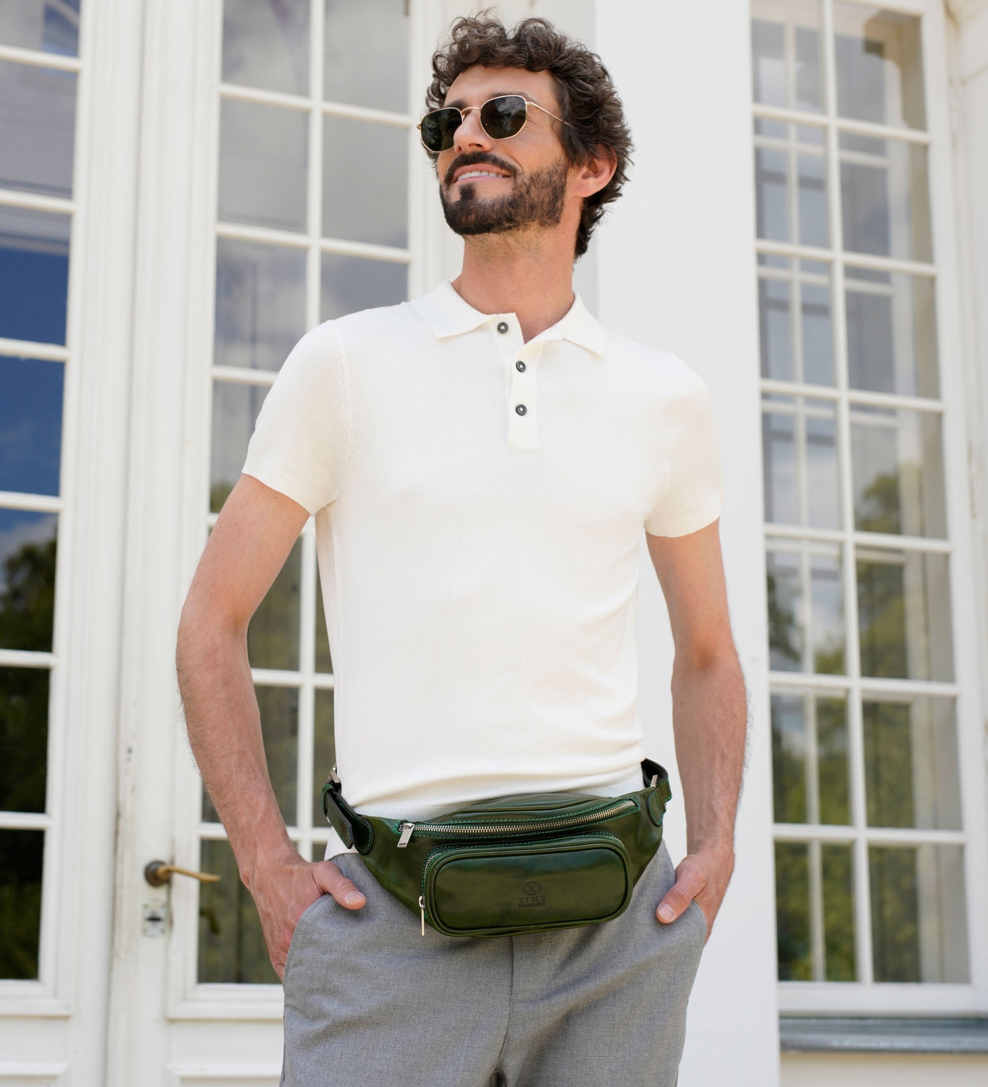 Marsupio a tracolla in pelle - Independent People