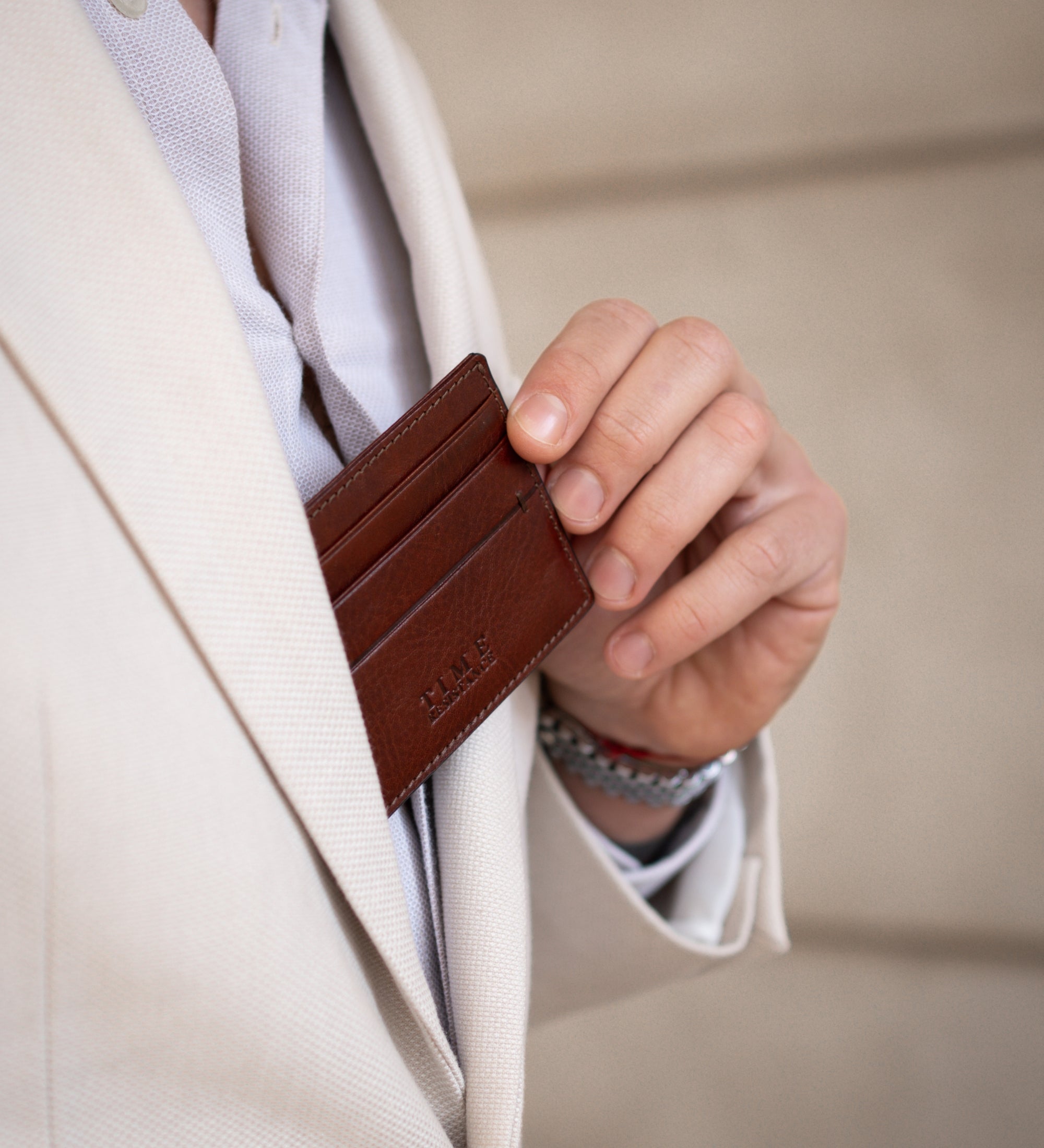 Portacarte in pelle - Fireflies