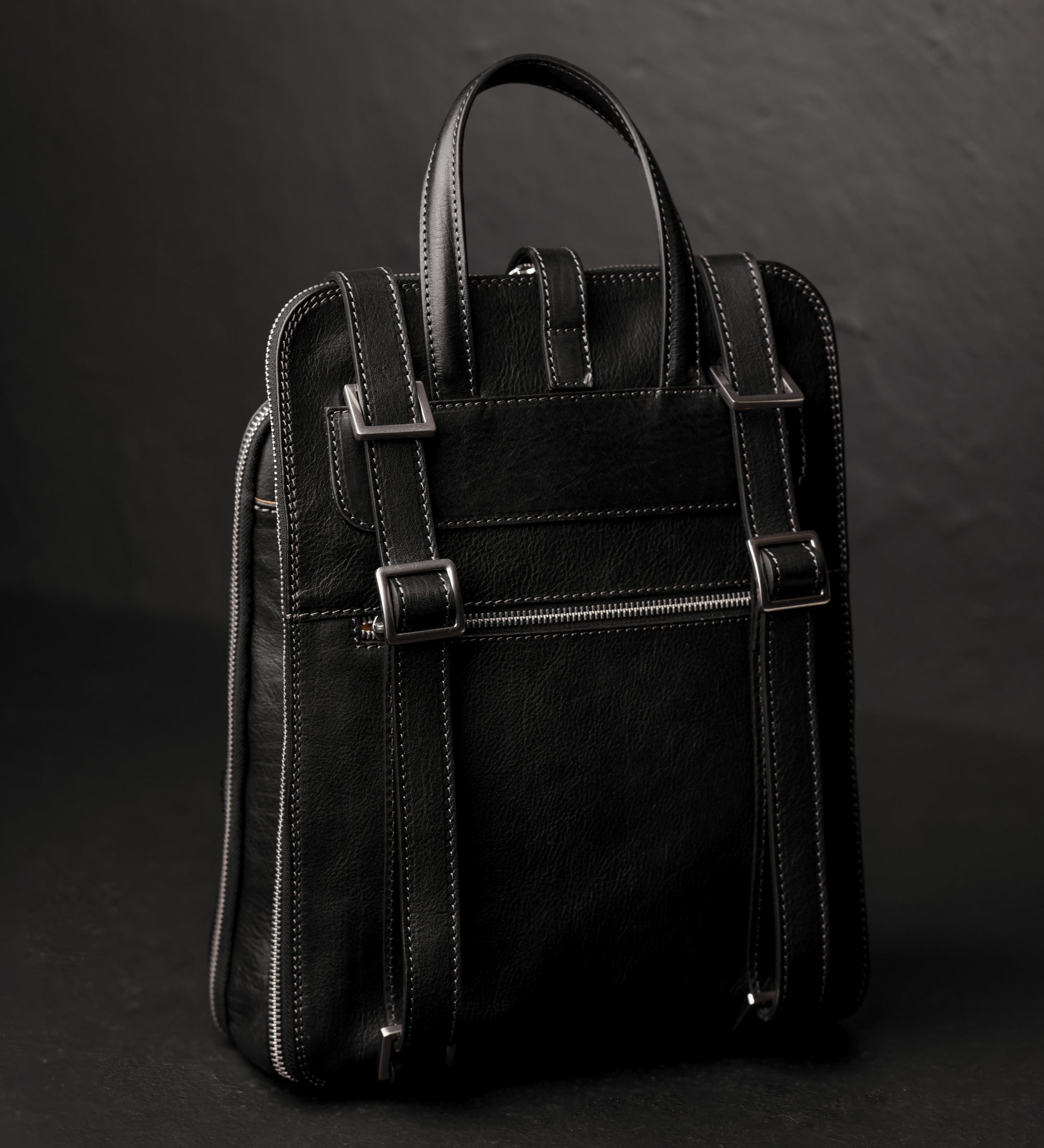 Zaino donna in pelle convertibile in borsa a spalla - Clarissa