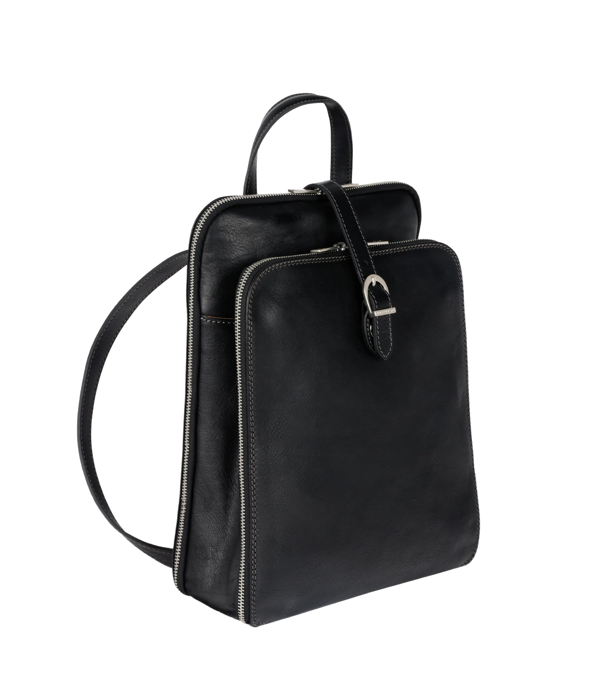 Zaino donna in pelle convertibile in borsa a spalla - Clarissa