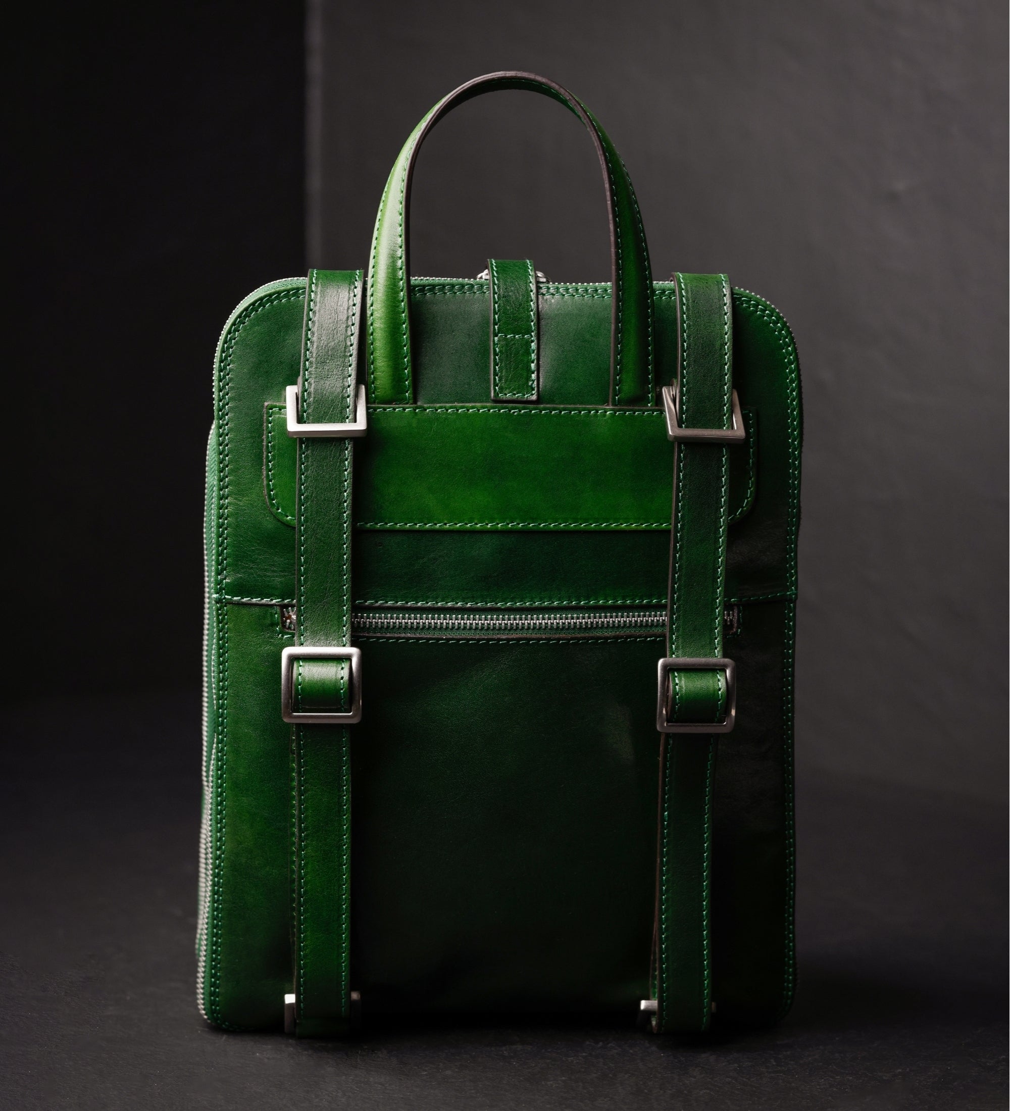 Zaino donna in pelle convertibile in borsa a spalla - Clarissa
