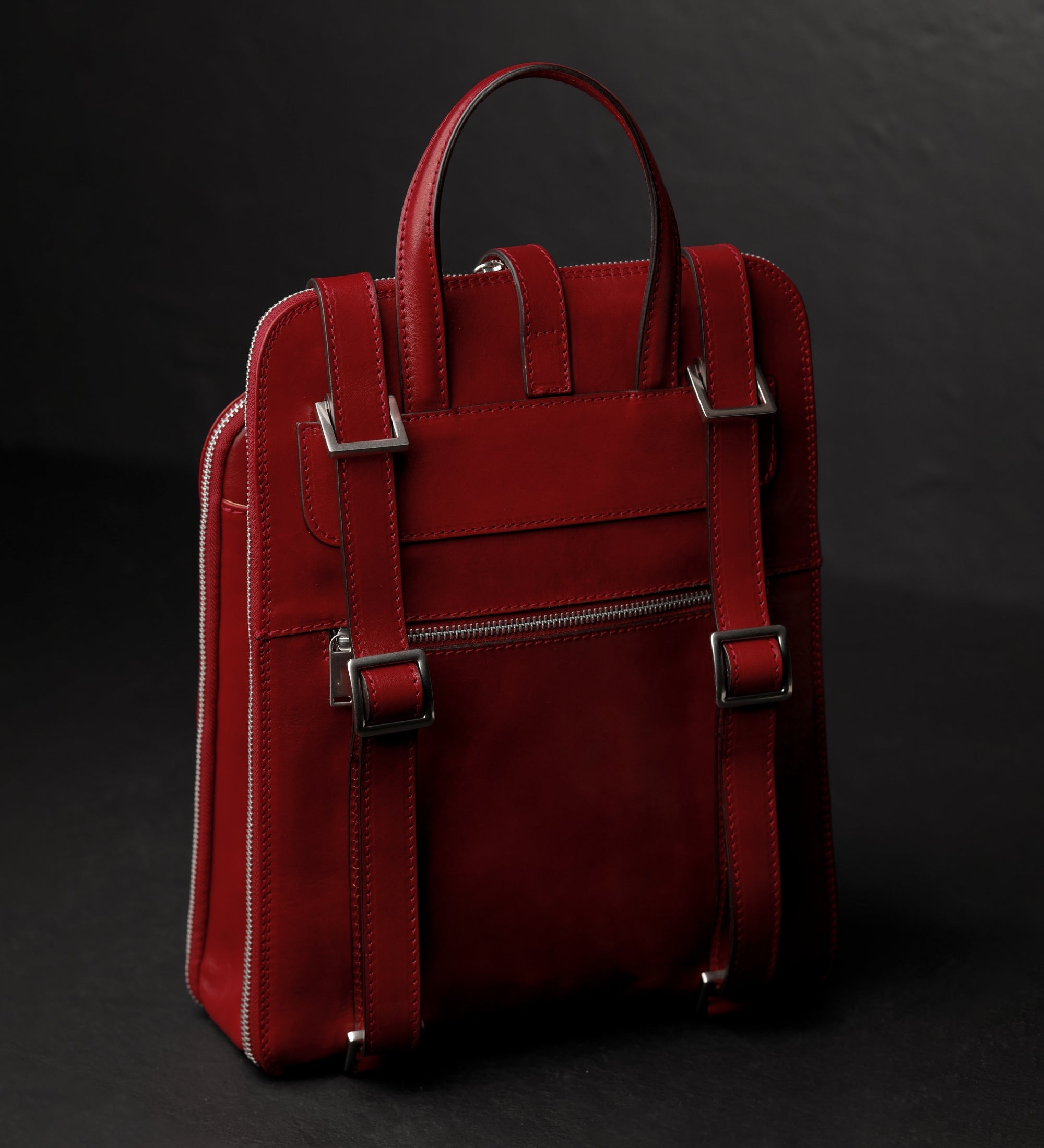 Zaino donna in pelle convertibile in borsa a spalla - Clarissa