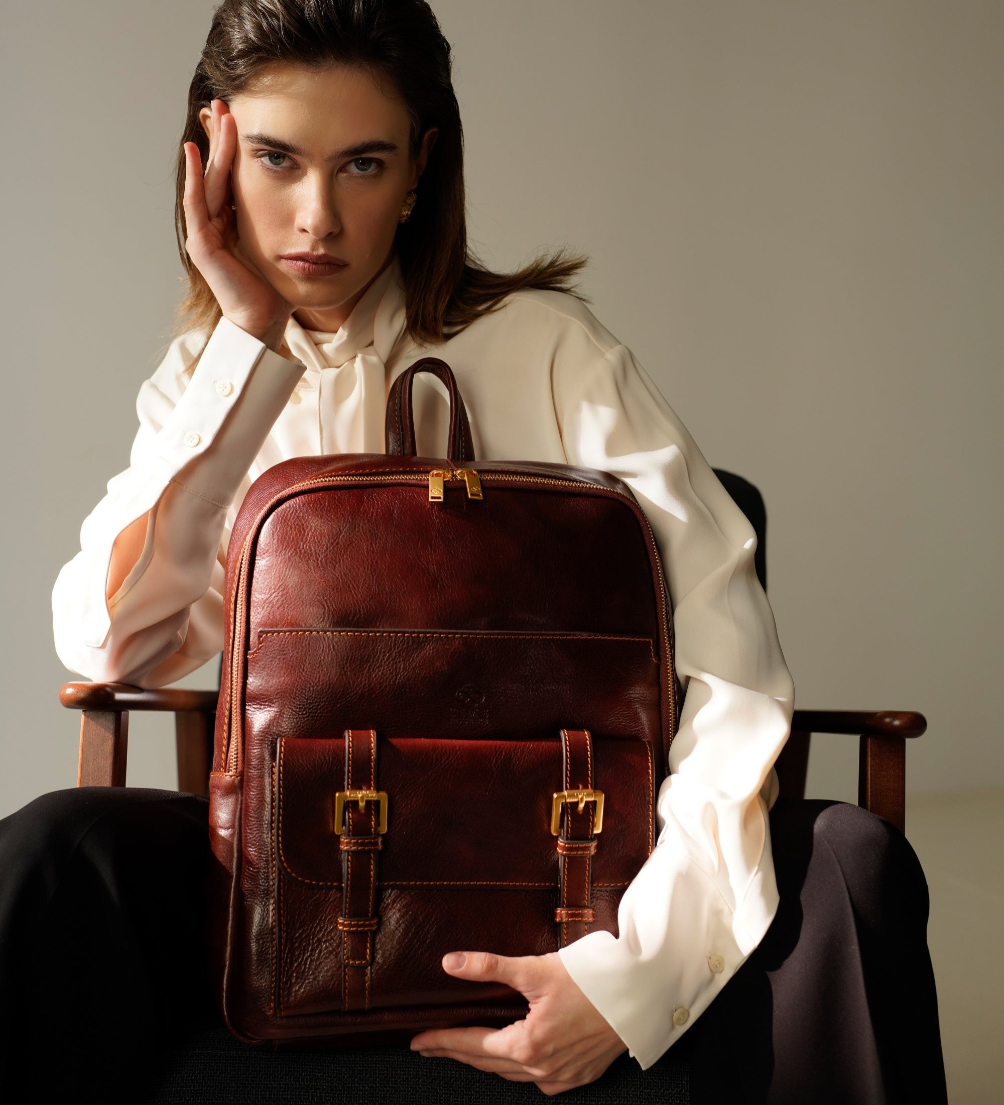 Zaino borsa da viaggio in pelle donna - The Divine Comedy