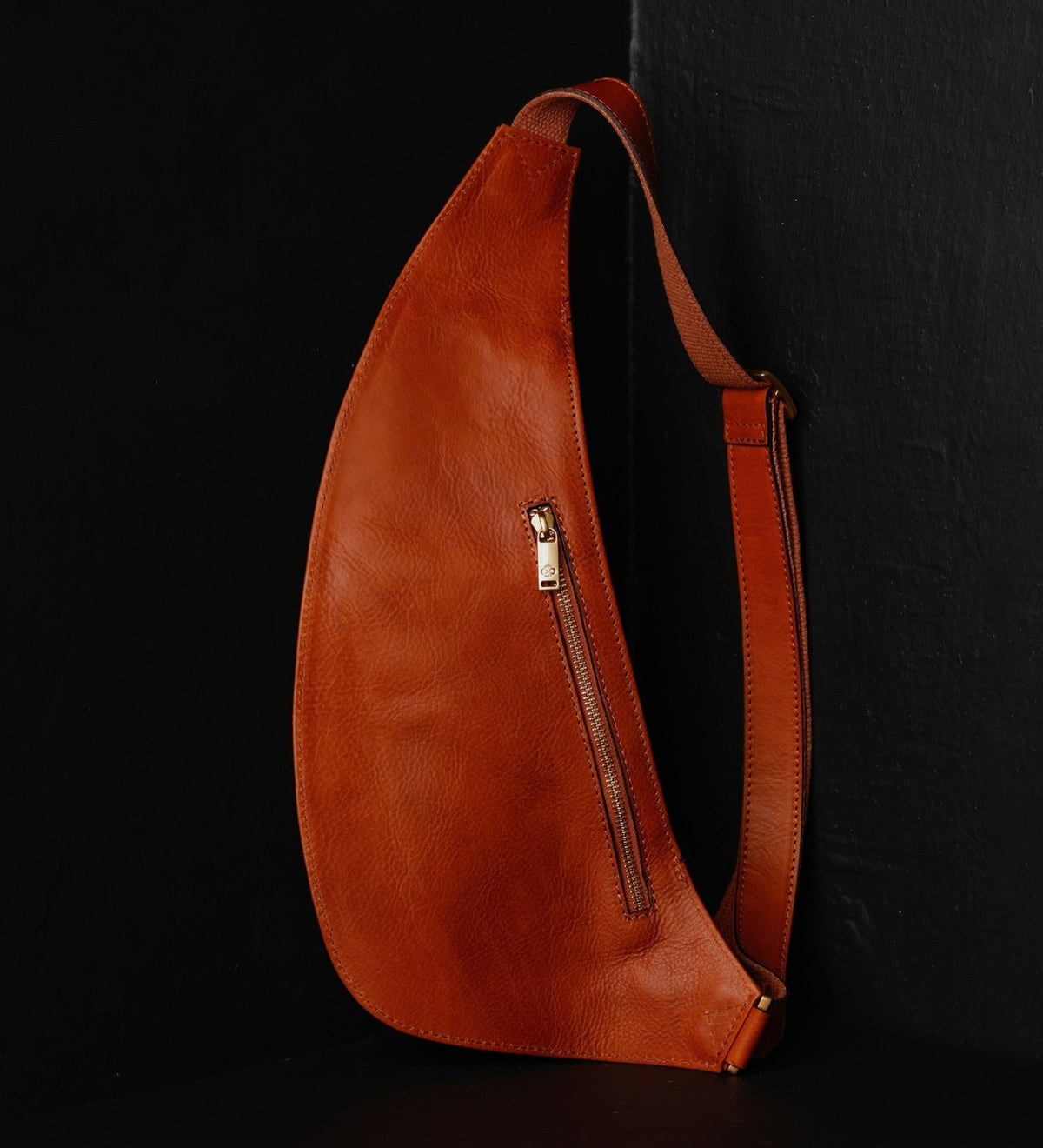Borsa monospalla a tracolla in pelle - The Monk