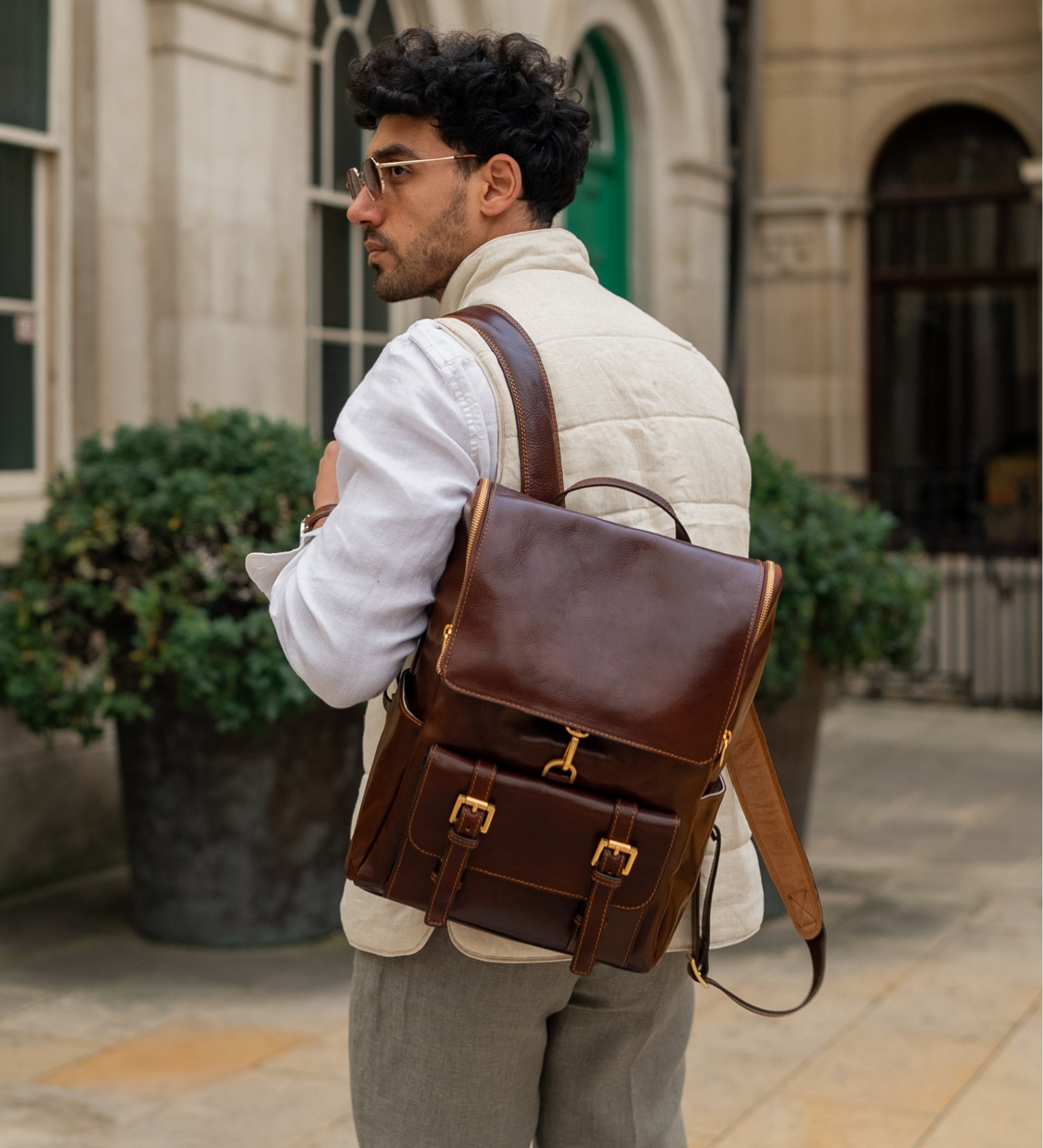 Zaino grande in pelle - The Odyssey
