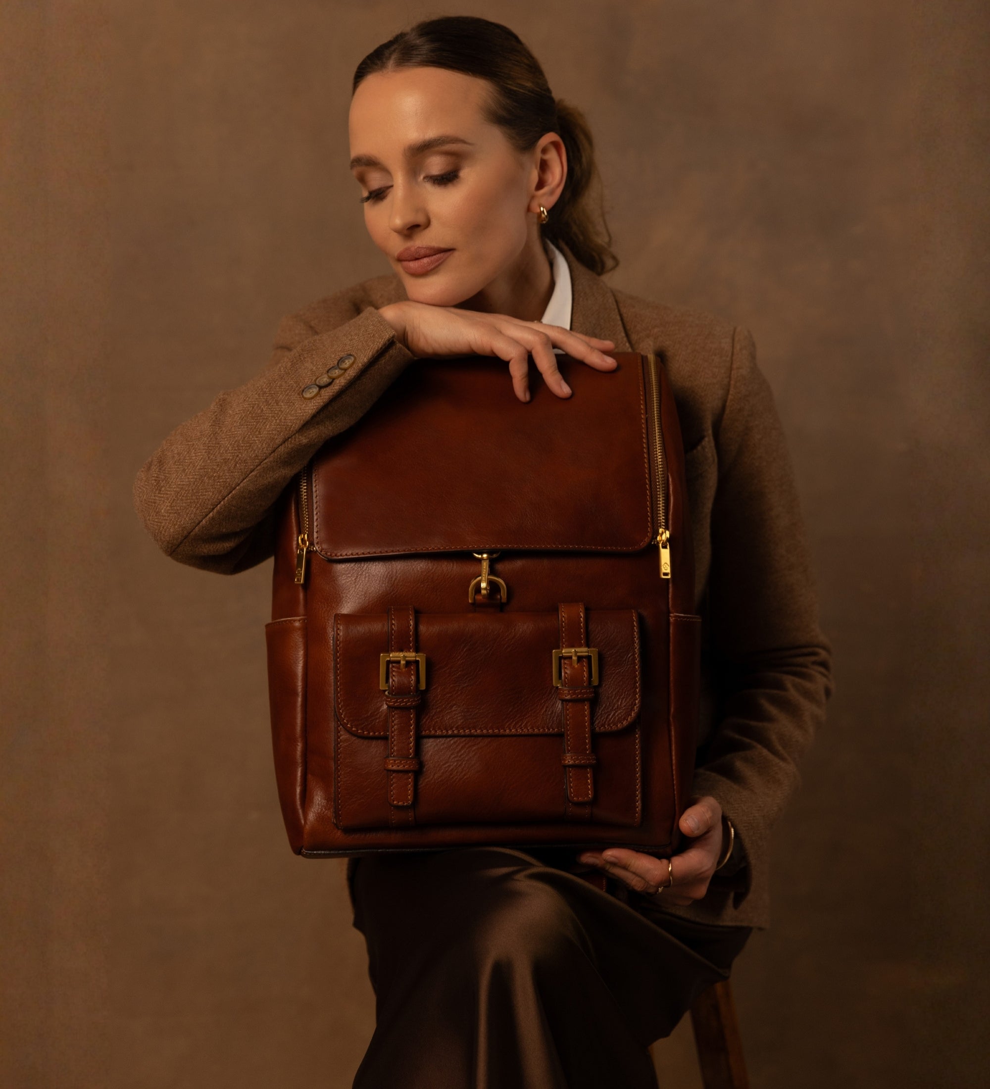 Zaino grande in pelle donna - The Odyssey