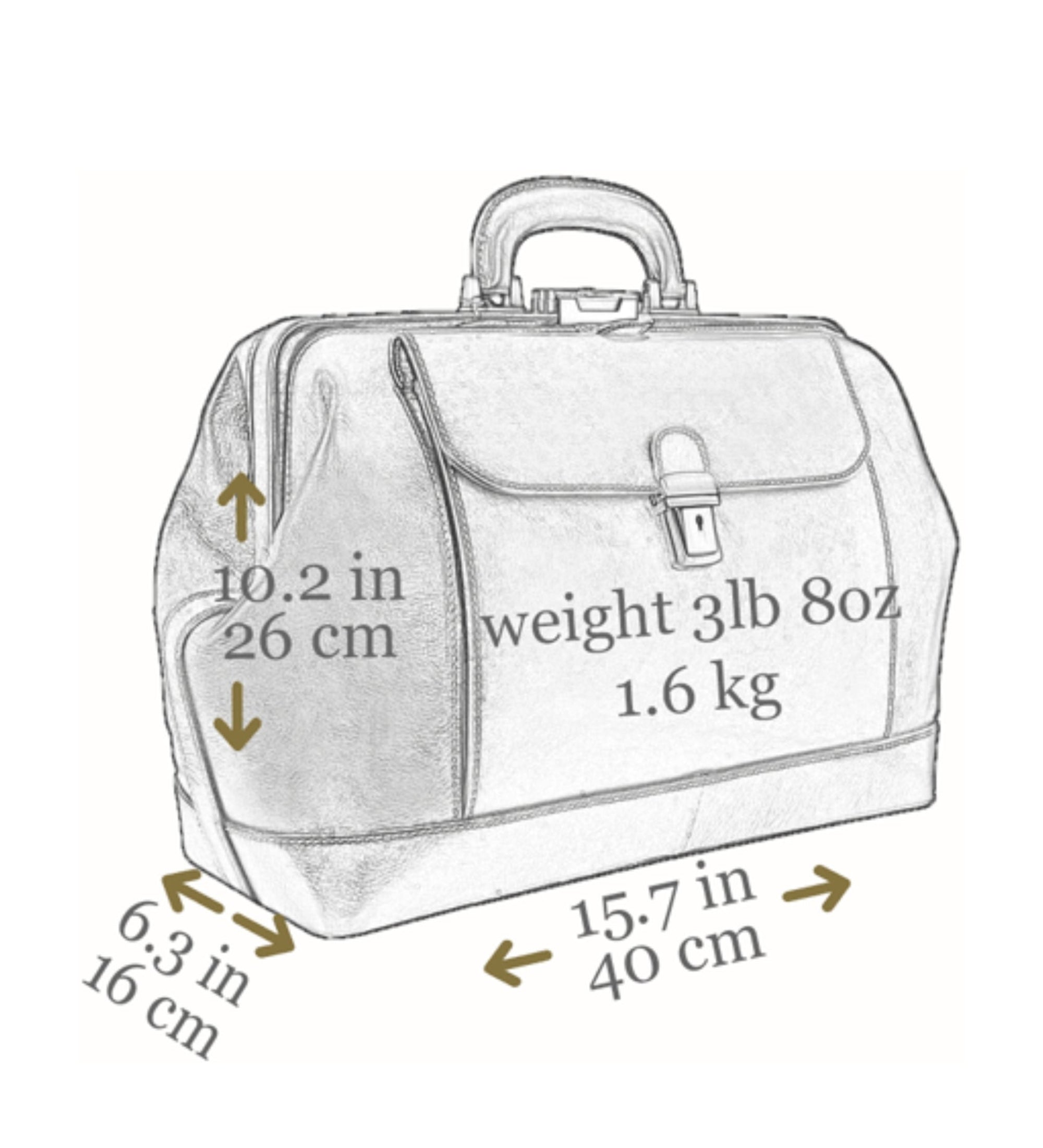 Borsa da medico grande in pelle Italiana donna - Hamlet