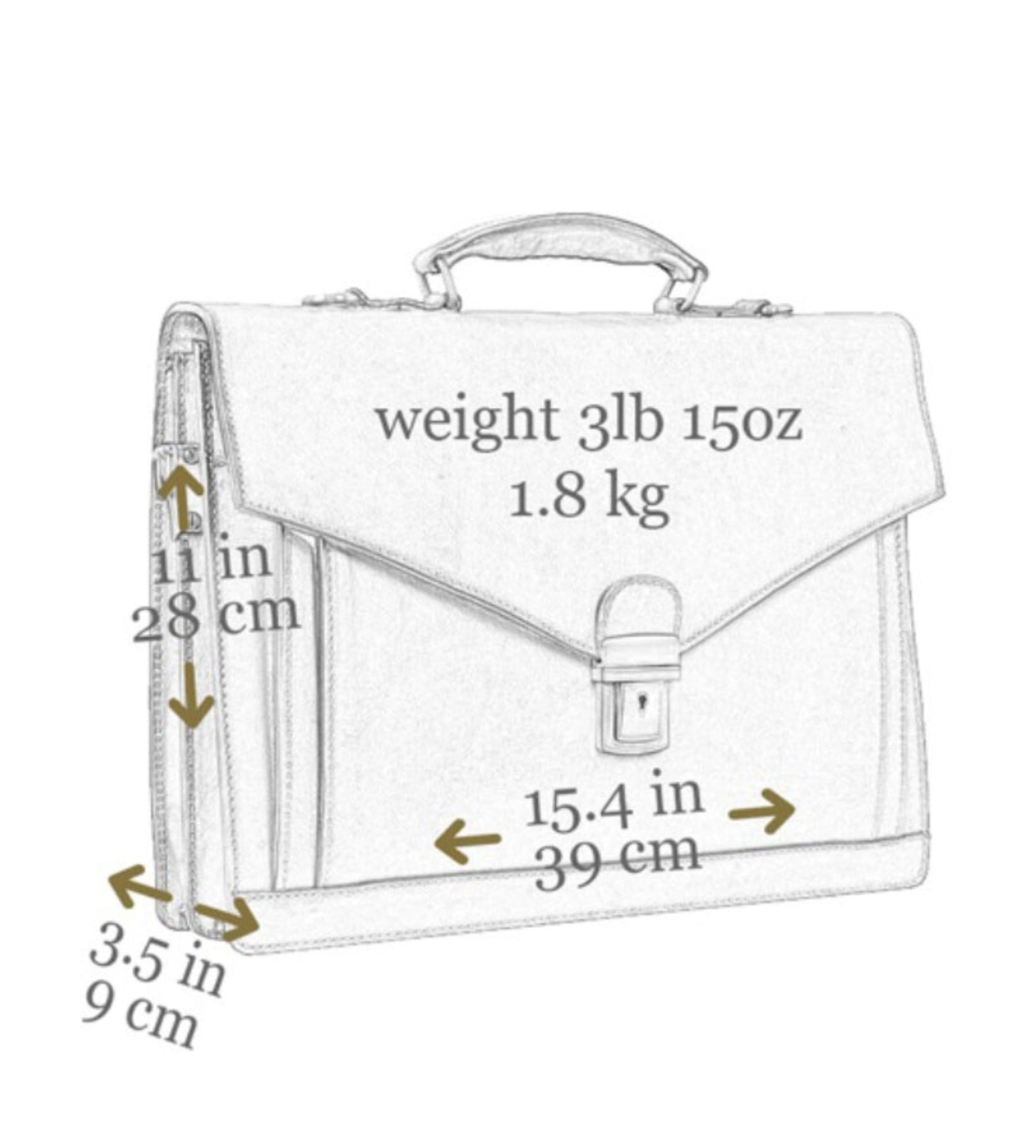 Cartella da lavoro in pelle dal design classico - The Magus