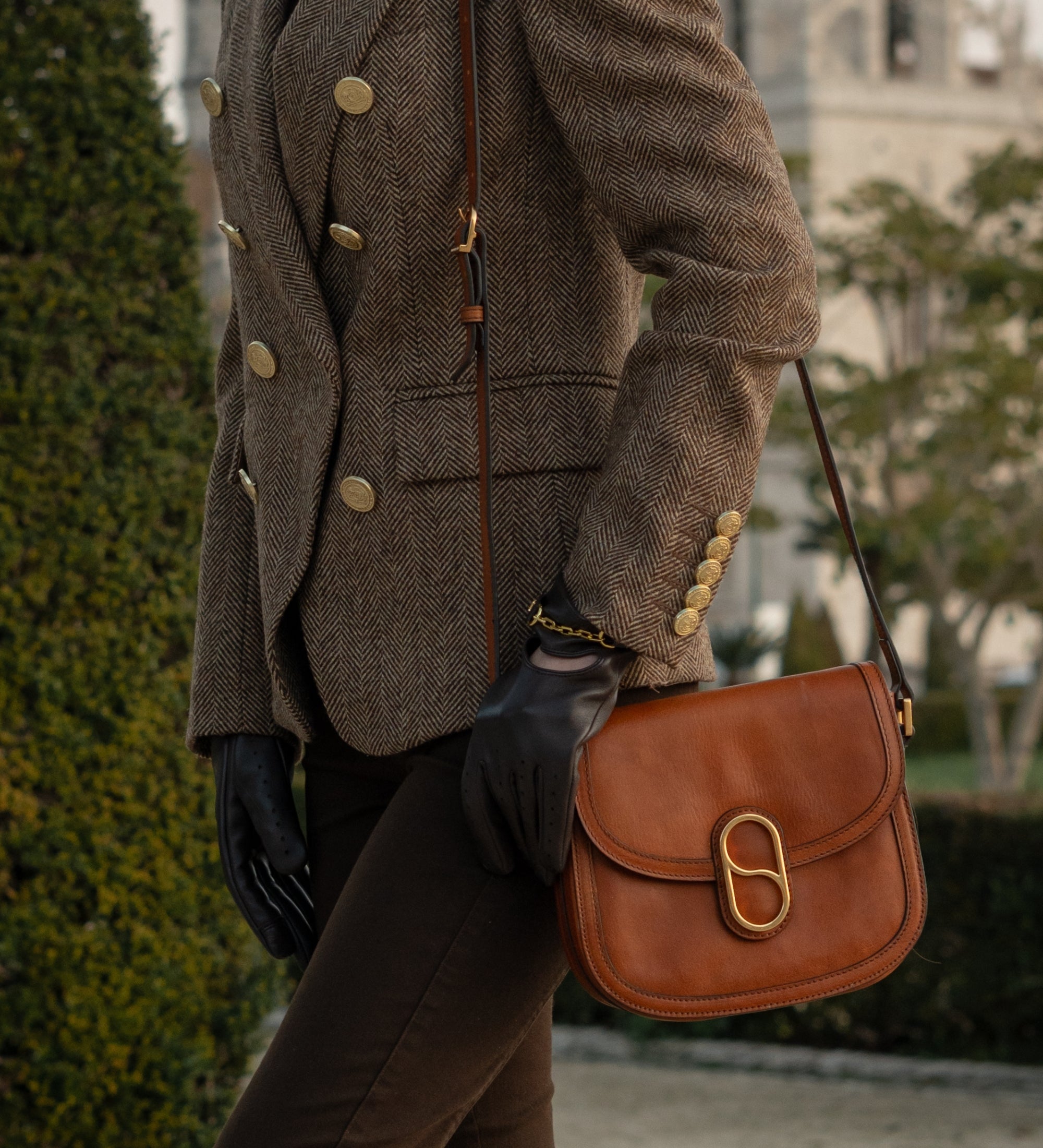 Borsa a tracolla in pelle modello saddle donna - Villette