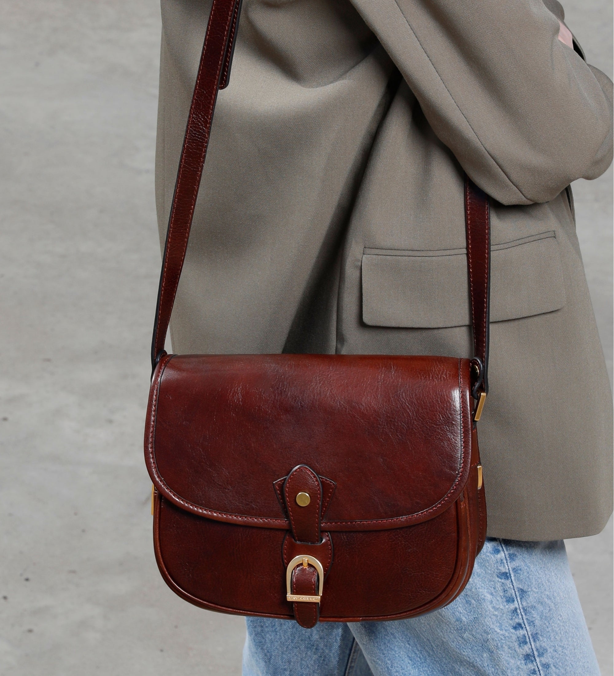 Borsa saddle in pelle donna - Women In Love