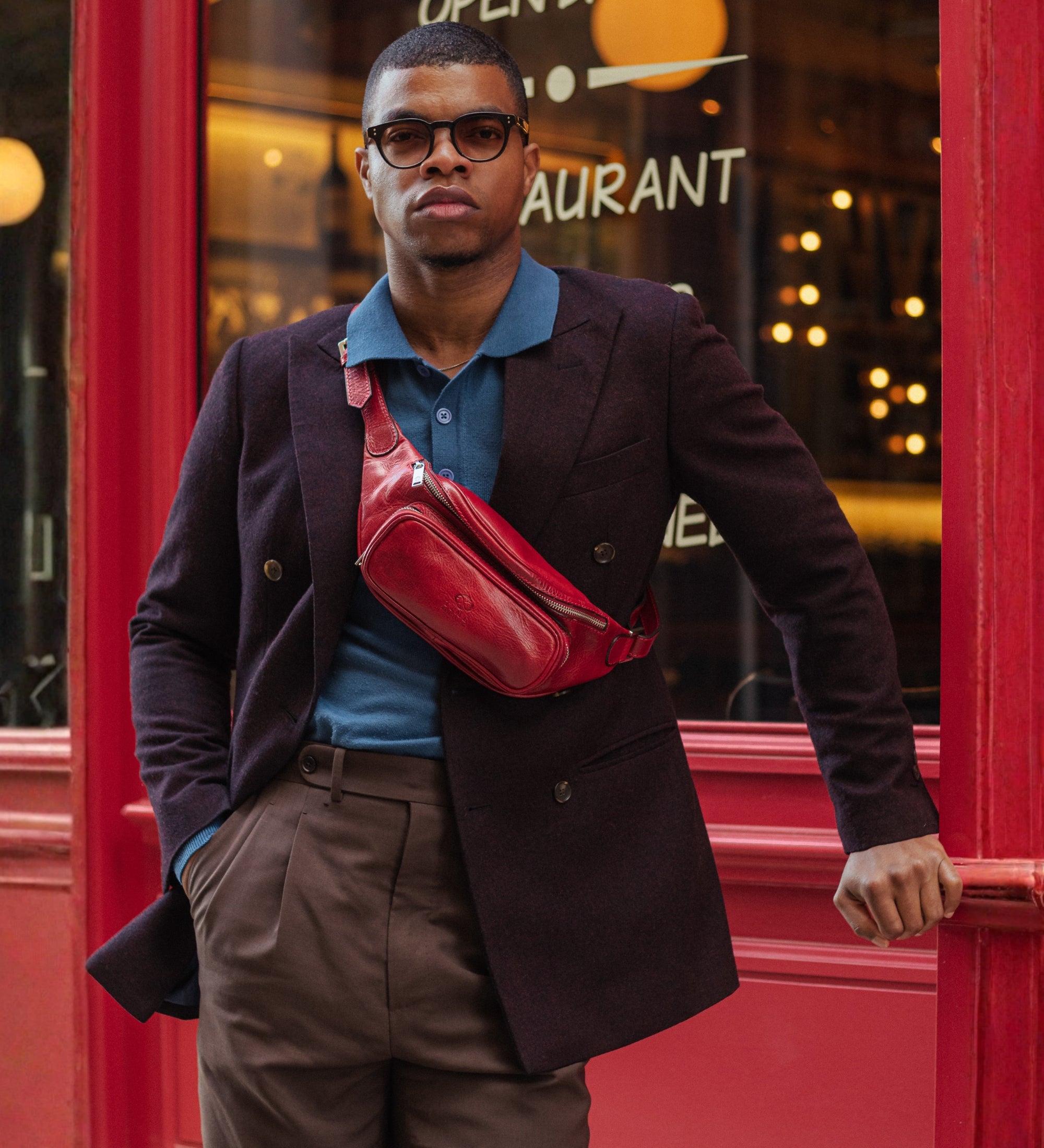 Marsupio a tracolla in pelle - Independent People