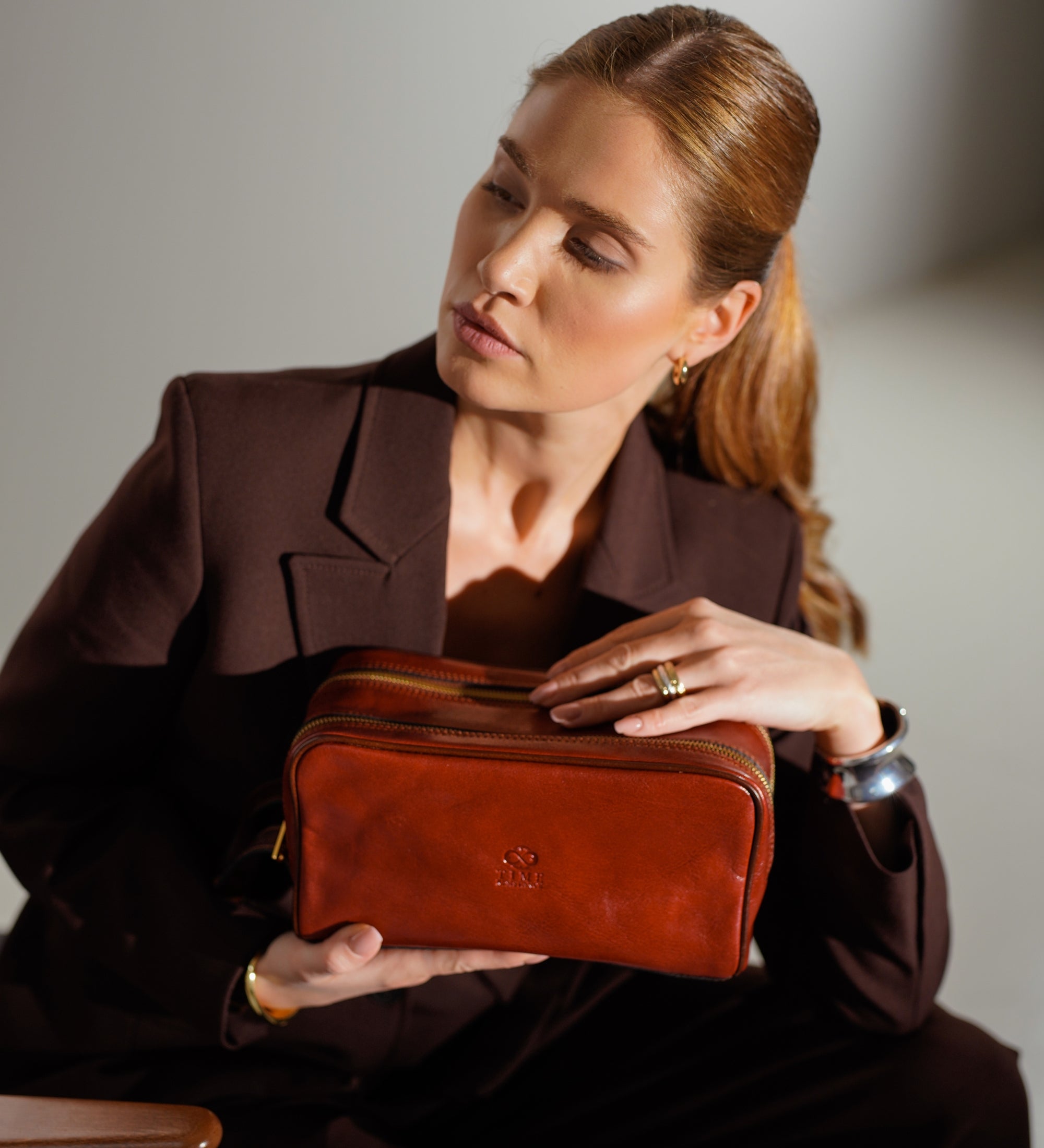 Beauty case da viaggio in pelle donna - All the Kings Men