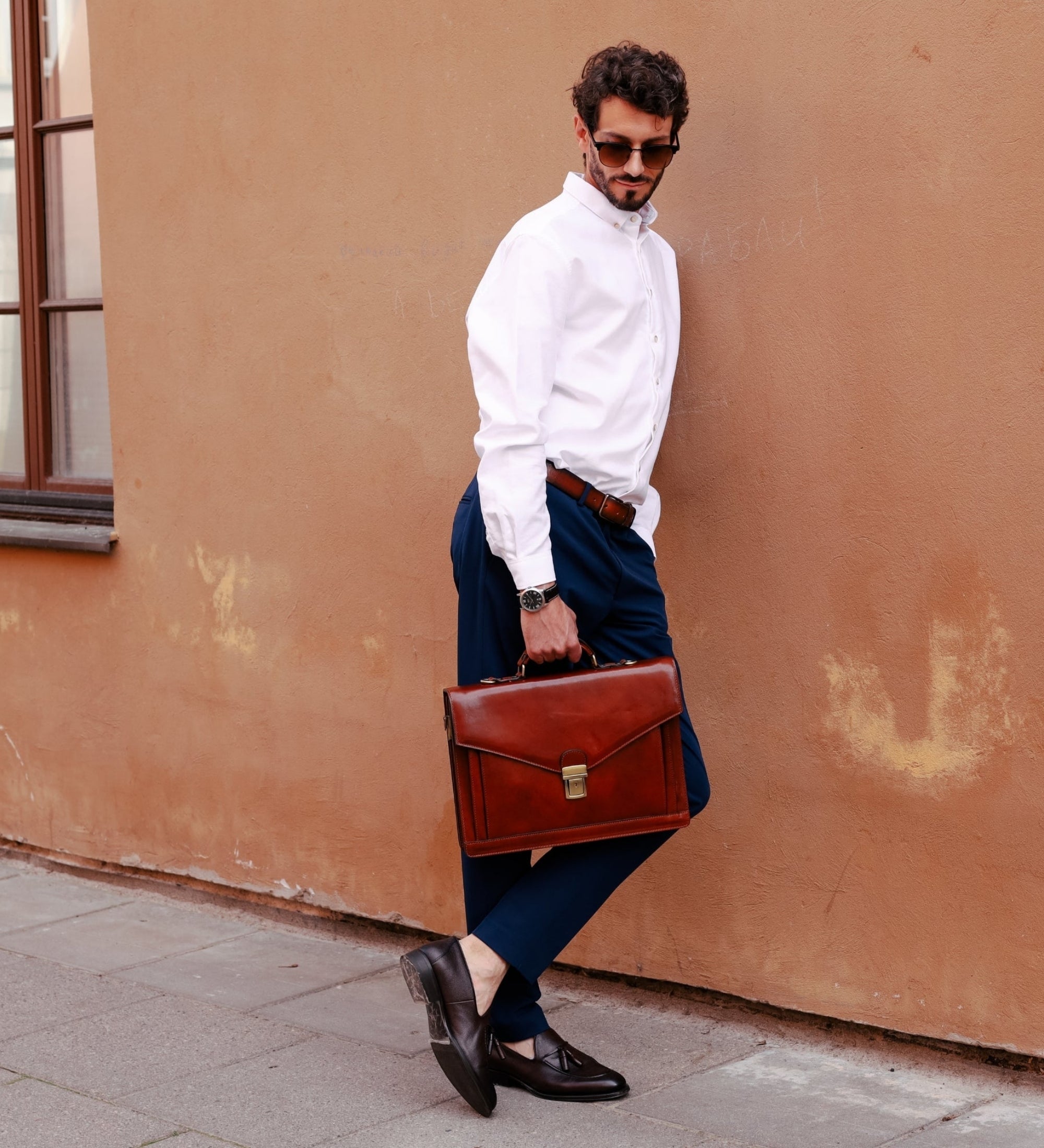 Cartella da lavoro in pelle dal design classico - The Magus