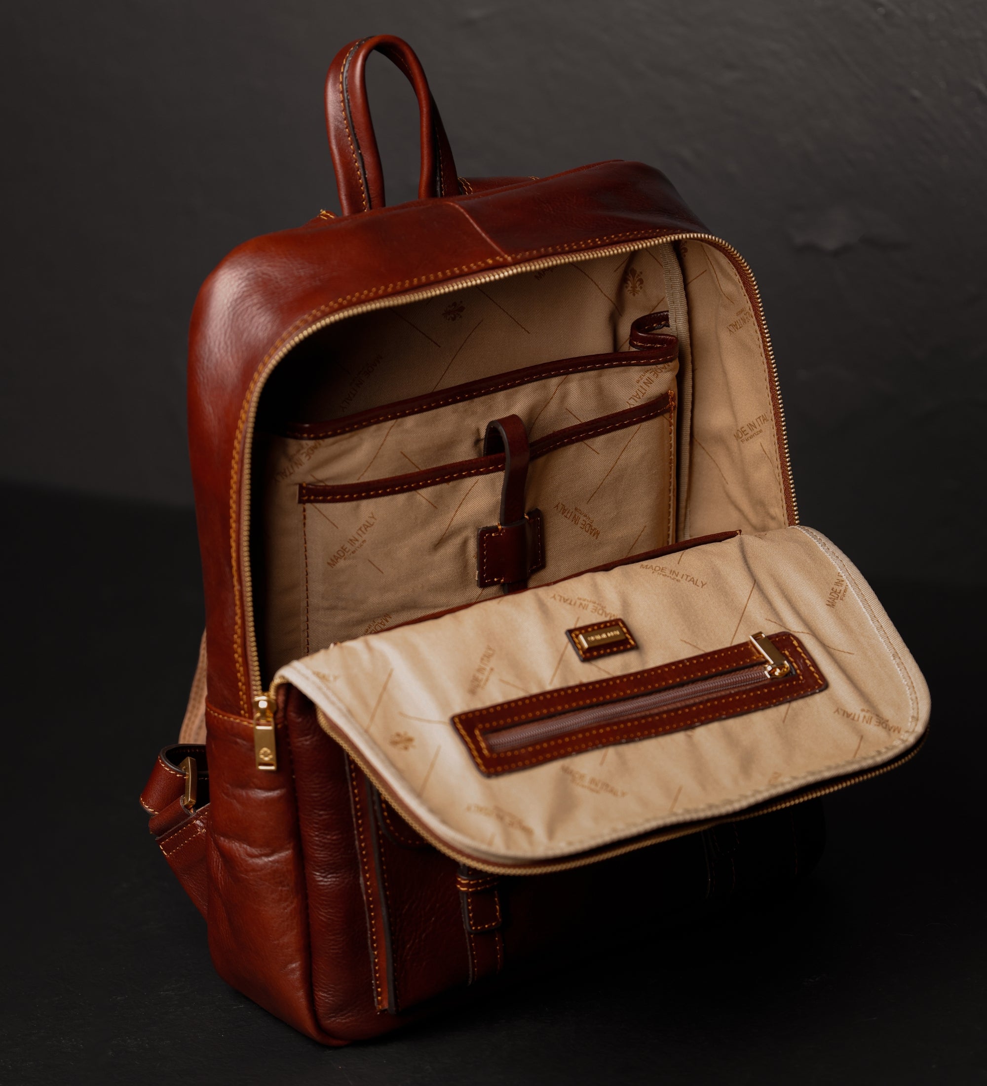 Zaino borsa da viaggio in pelle donna - The Divine Comedy