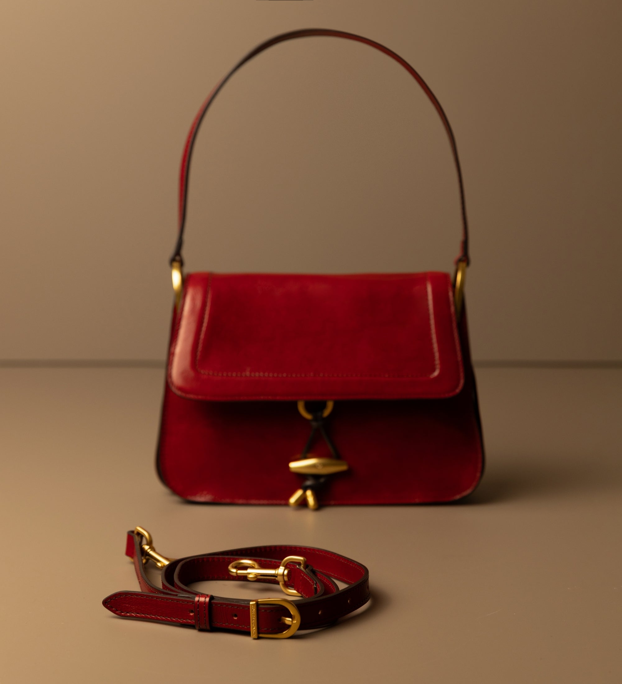 Borsa con patta in pelle da donna - Possession