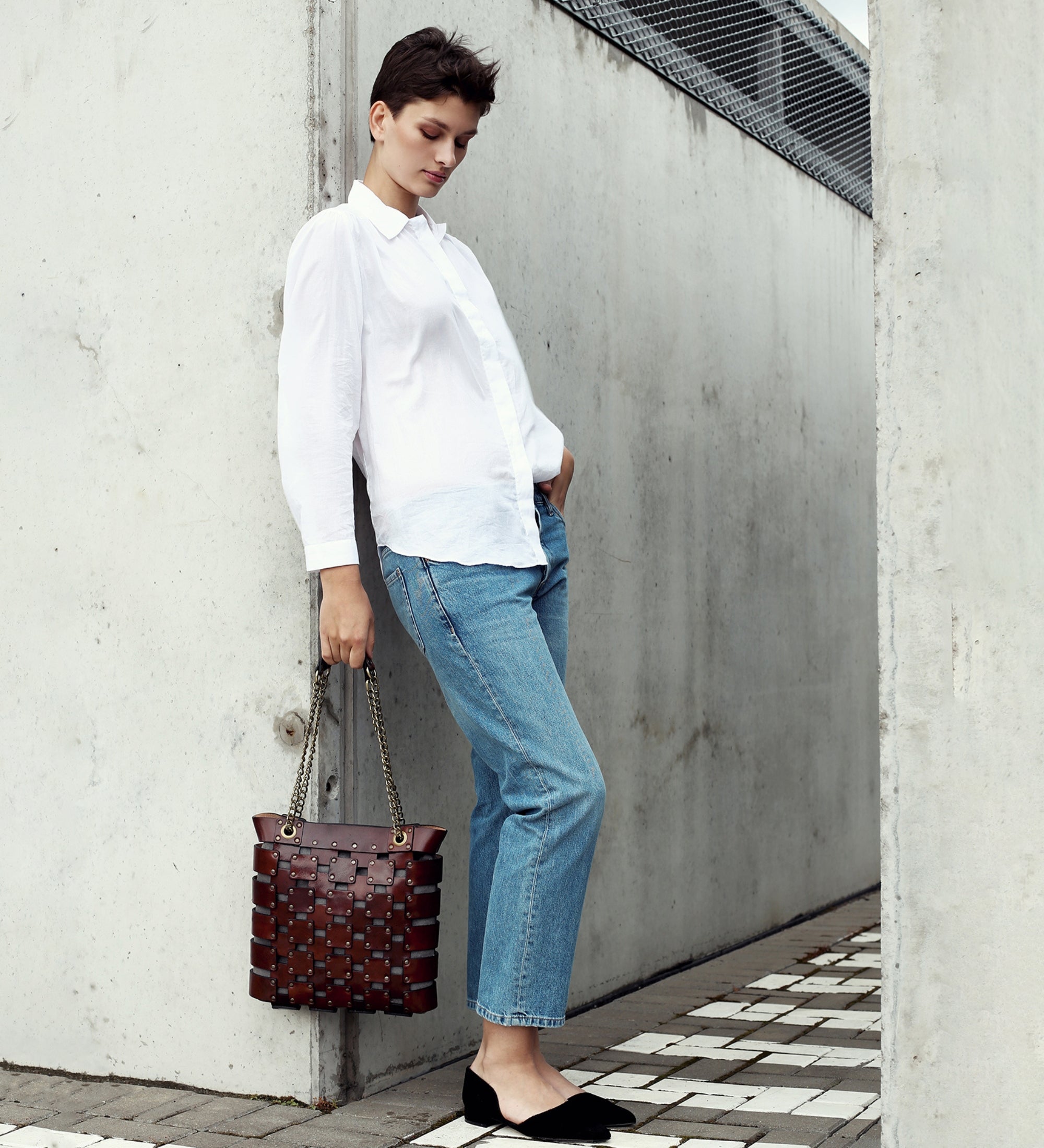 Borsa Tote in pelle donna - Jeanne d'Arc