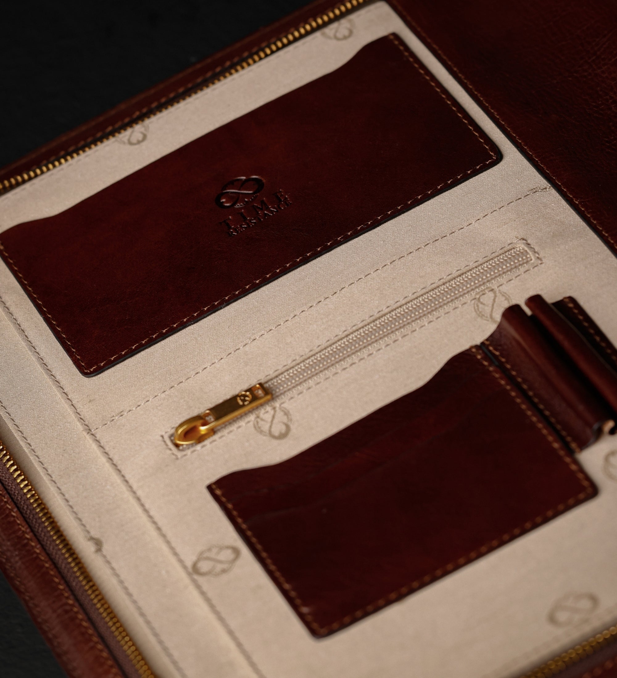 Portadocumenti organizer A4 in pelle - Candide
