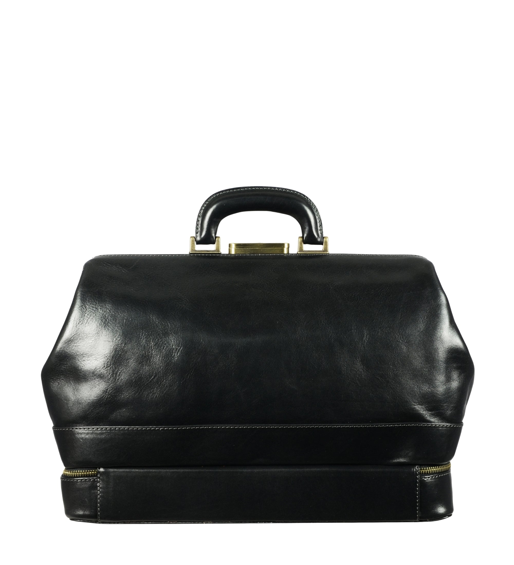 Large Italian Leather Doctor Bag - The Master and Margarita