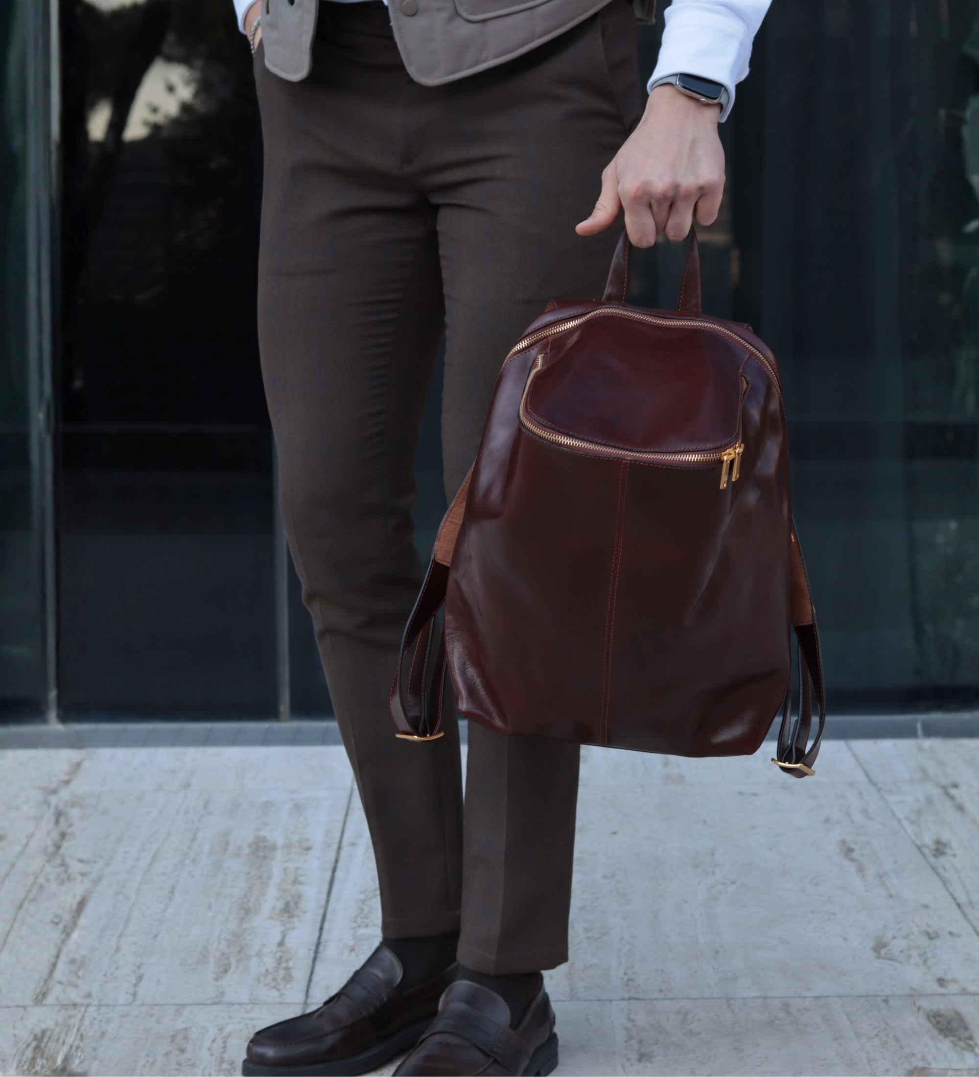 Zaino in pelle - A Bend in the River