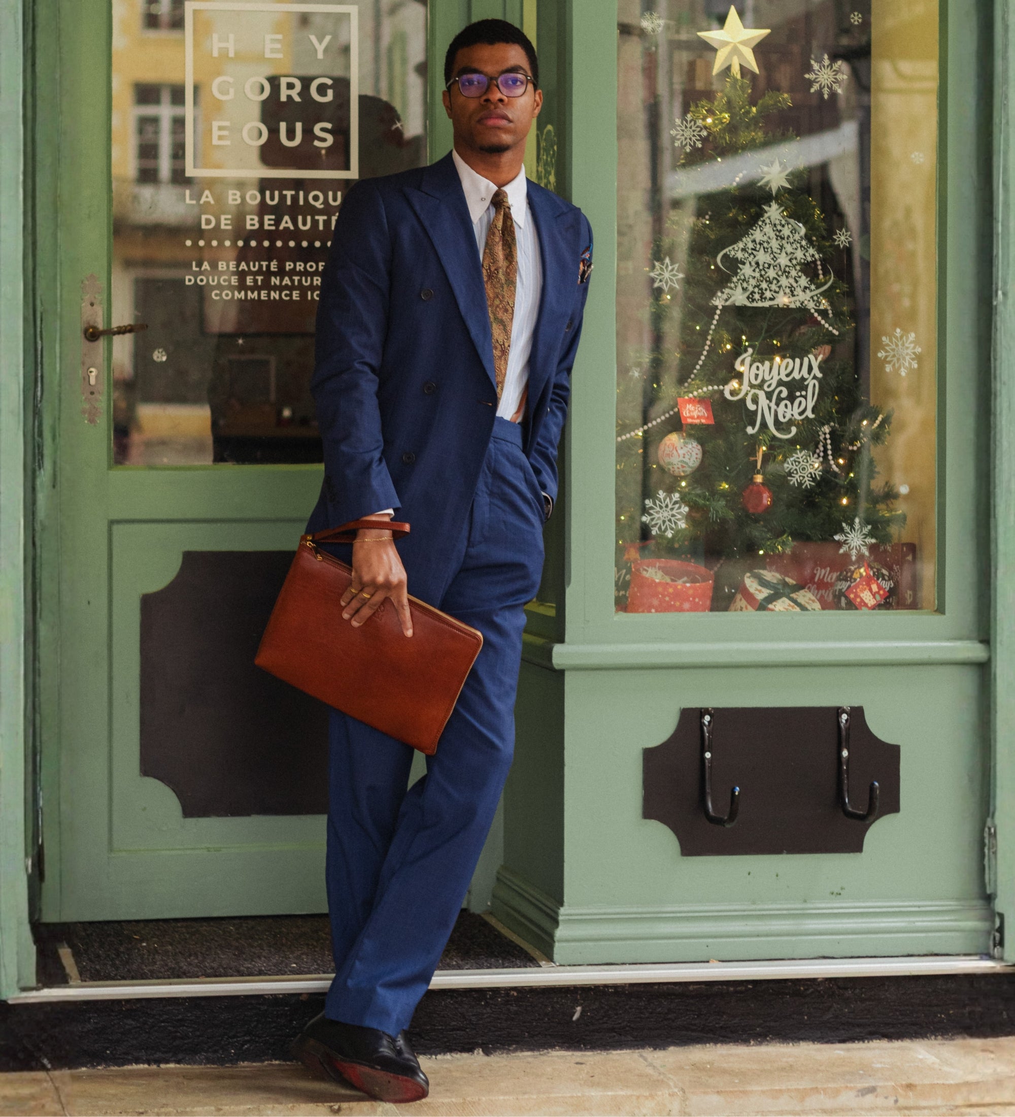 Maxi pochette in pelle uomo - The Brothers Karamazov