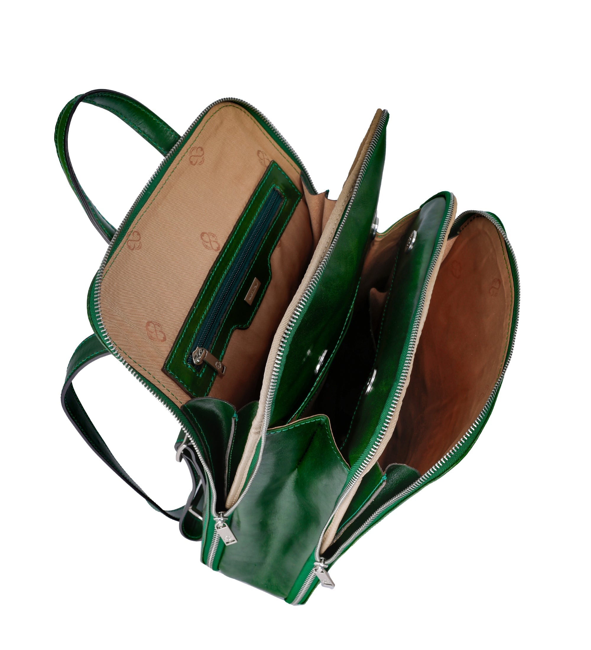 Zaino donna in pelle convertibile in borsa a spalla - Clarissa