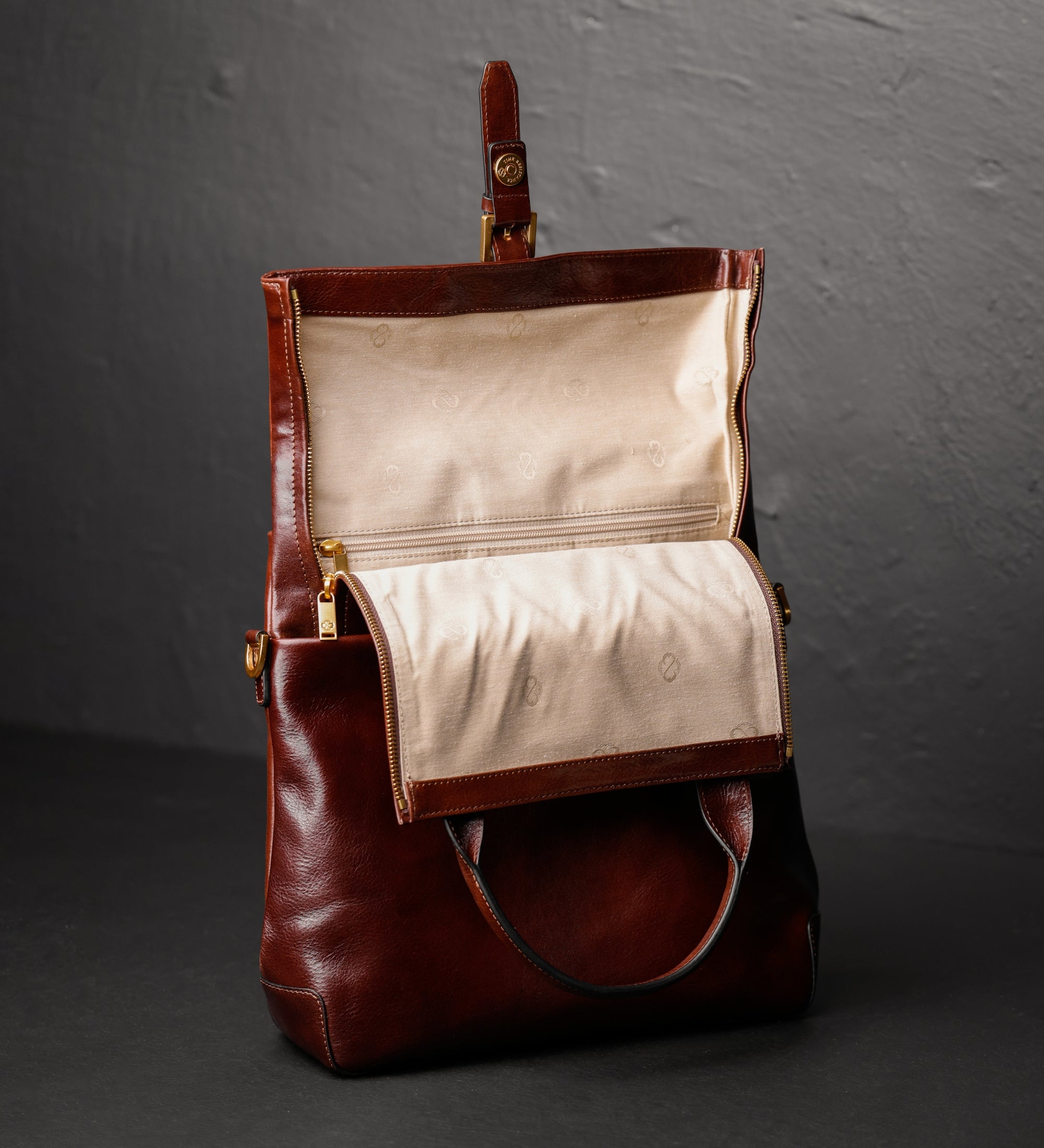 Zaino donna in pelle convertibile in borsa a spalla - The Awakening