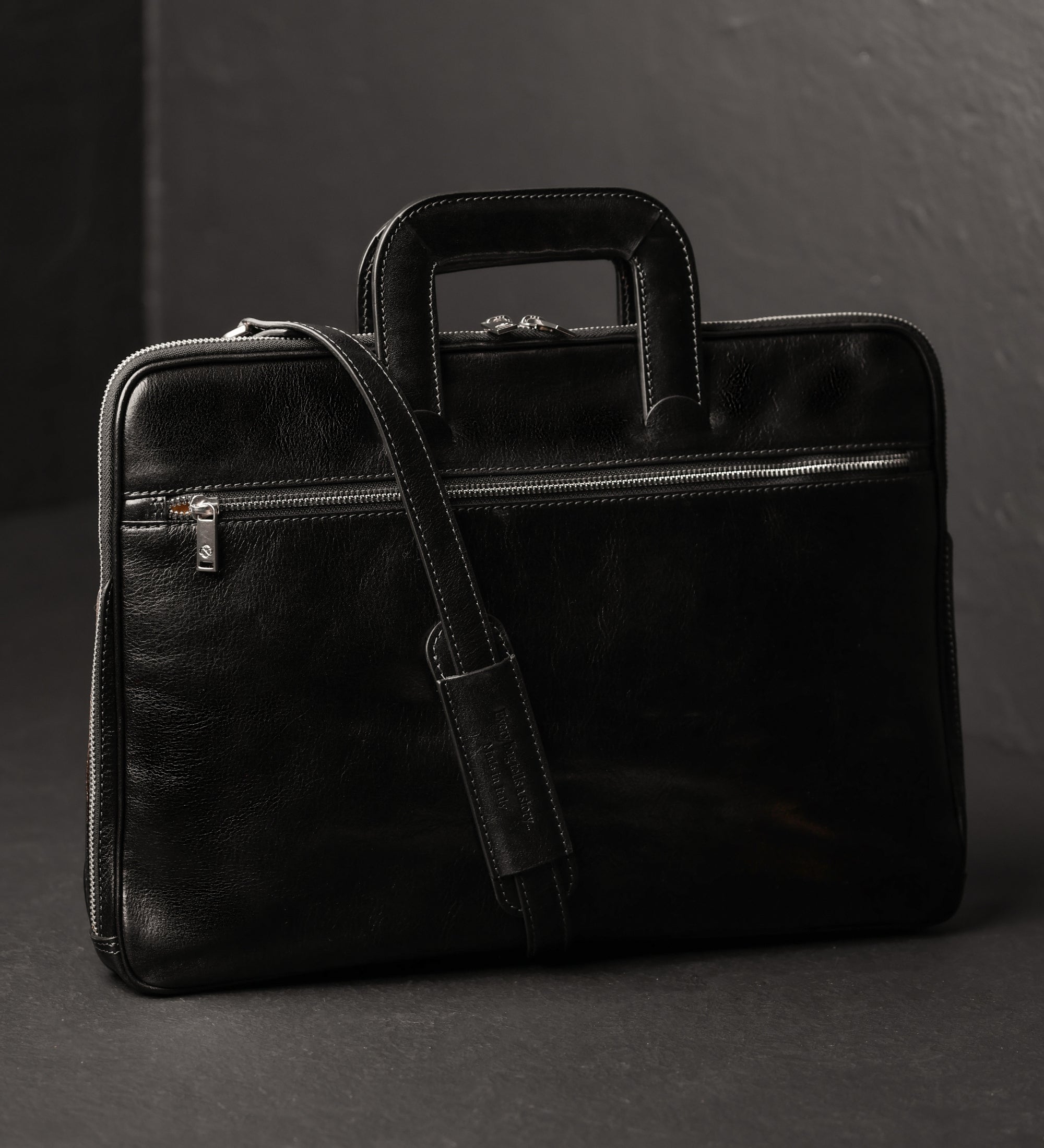 Cartella porta PC in pelle - Brave New World