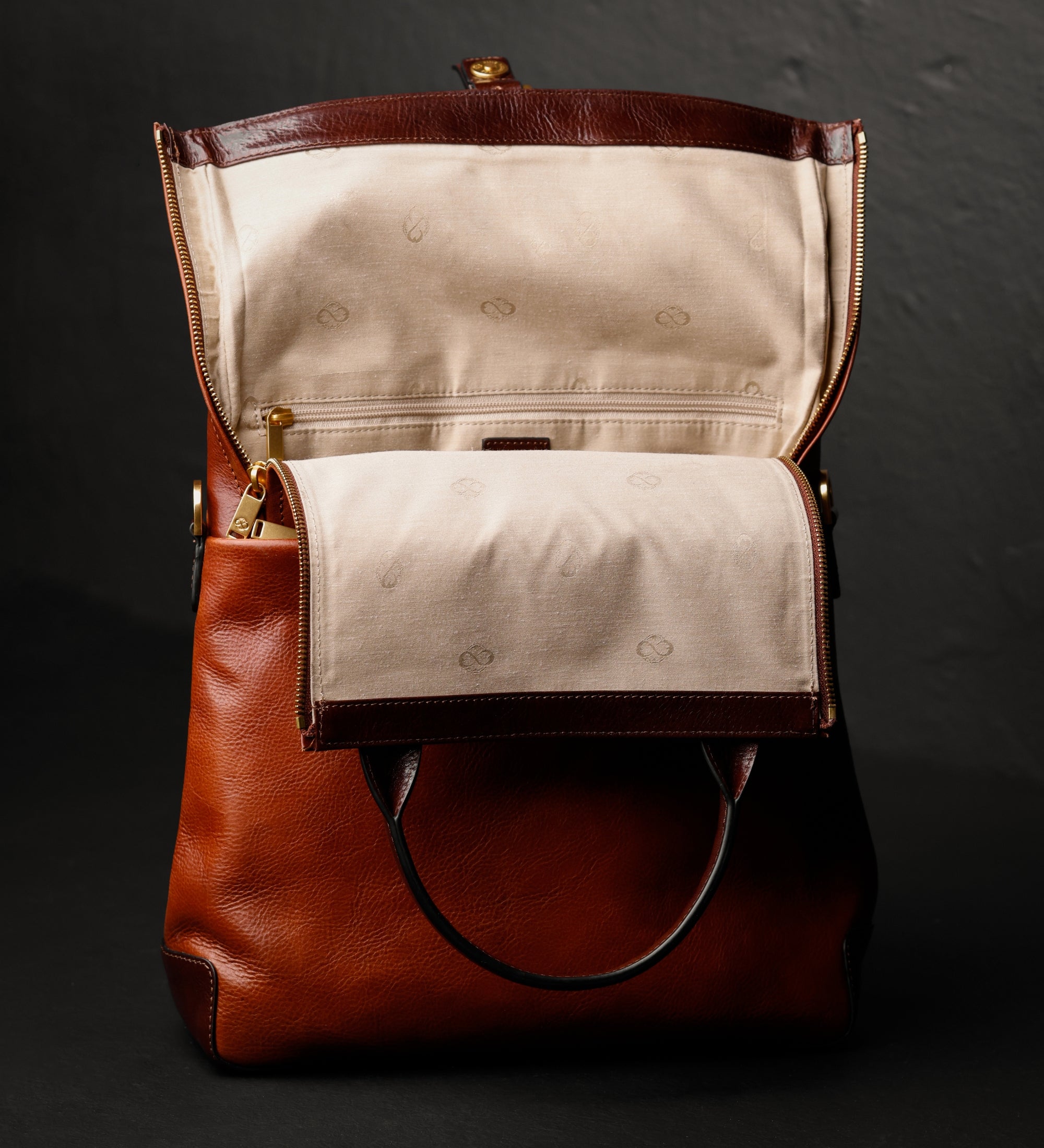 Zaino donna in pelle convertibile in borsa a spalla - The Awakening